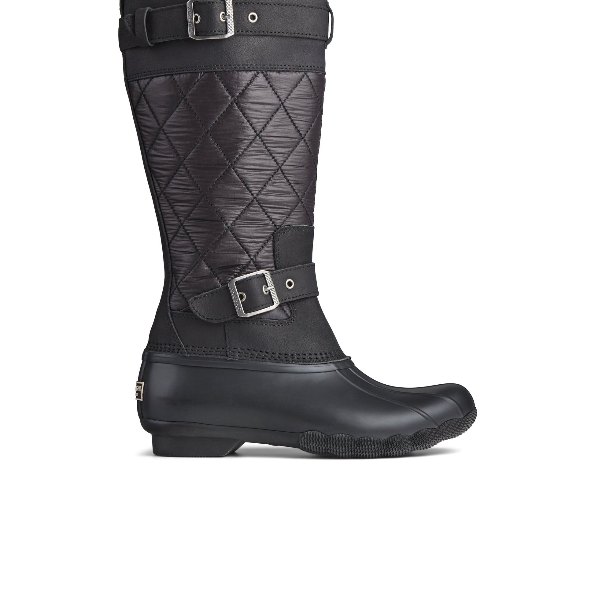 Main View of Black Saltwater™ Tall Nylon Duck Boot Duck Boots for Womens