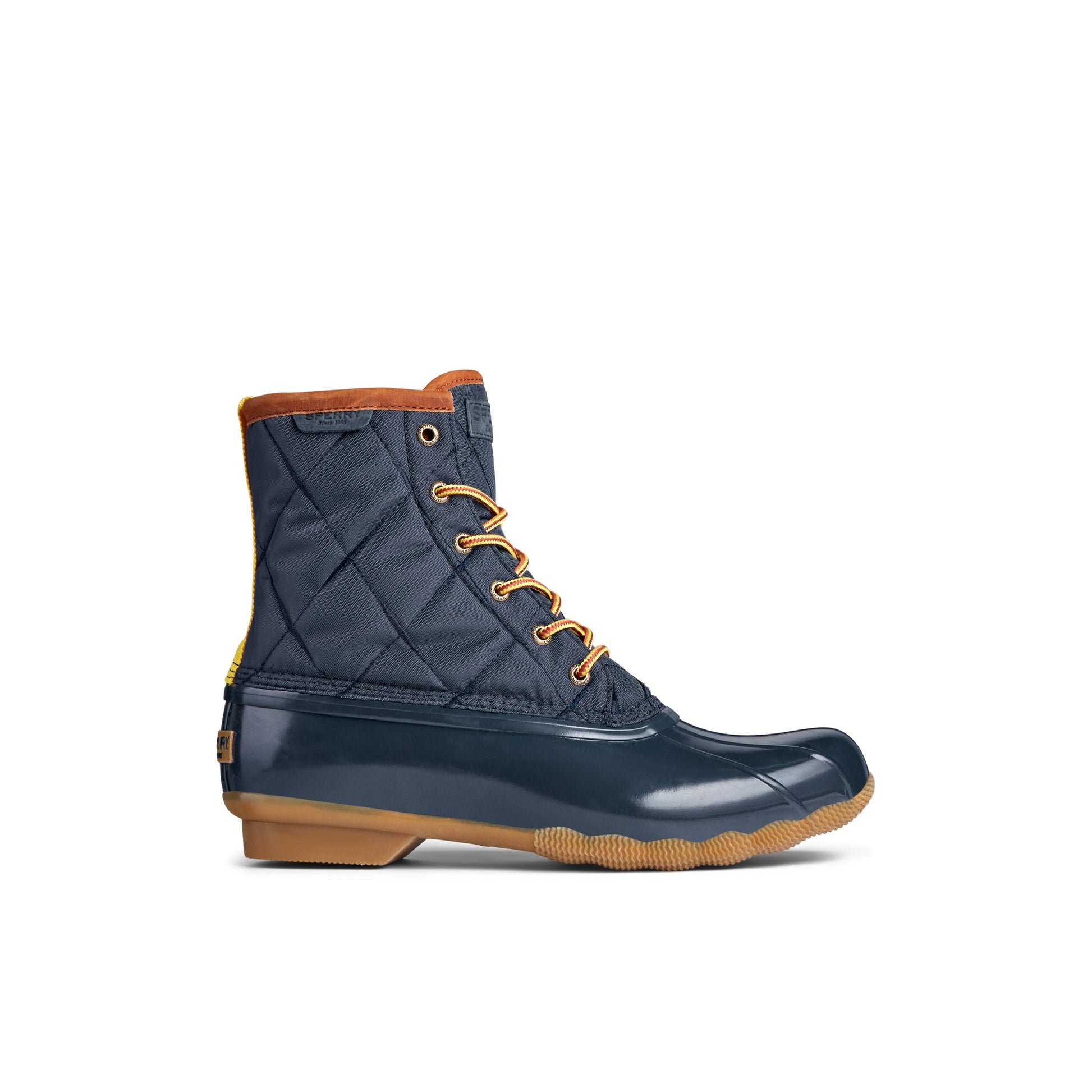 Main View of Navy Saltwater Nylon Duck Boot Duck Boots for Mens