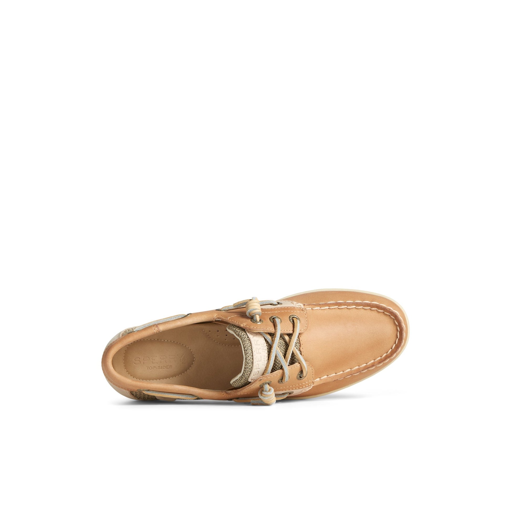 Top-down view of the Brown Songfish Boat Shoe Boat Shoes