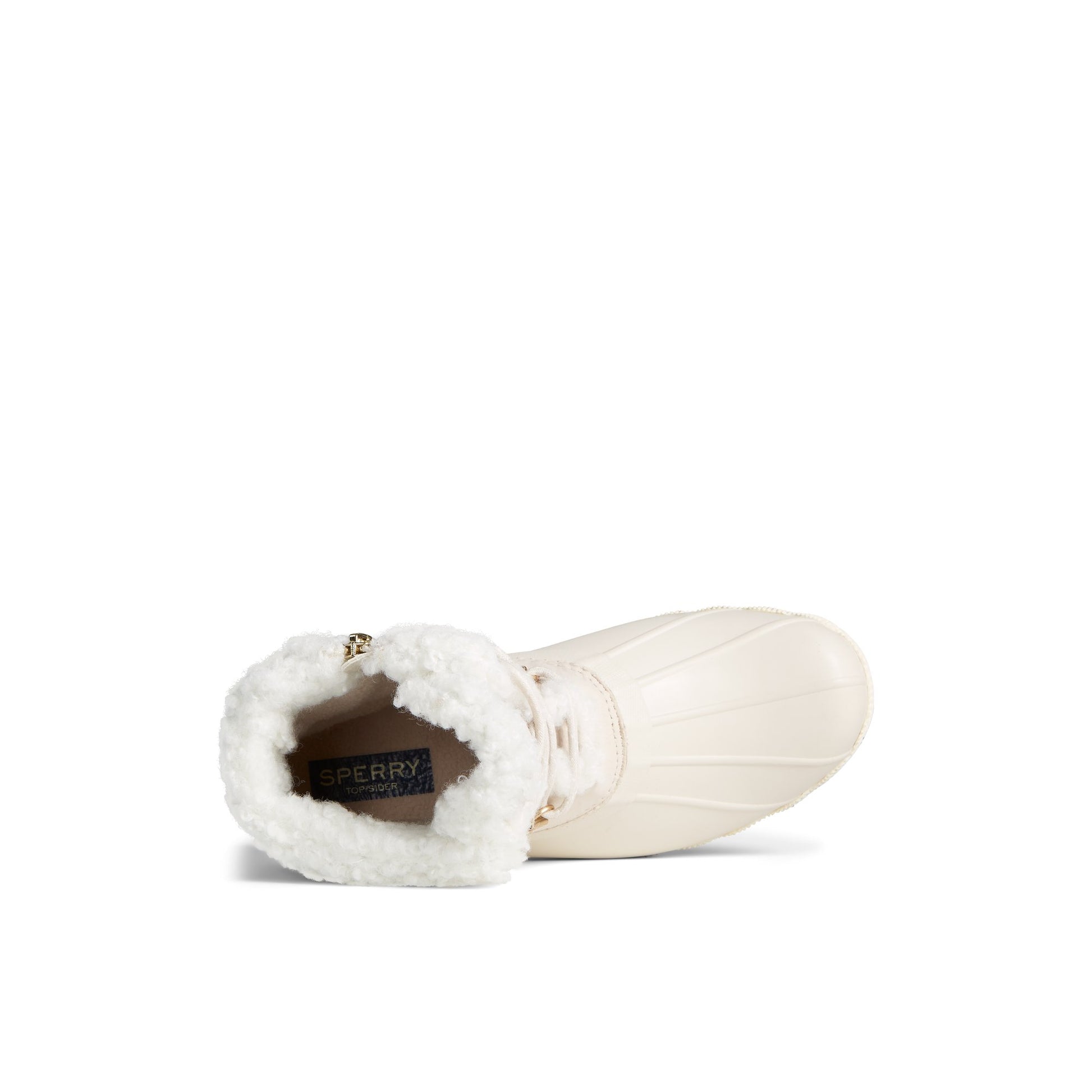 Top-down view of the White Saltwater™ Alpine Leather Duck Boot Duck Boots