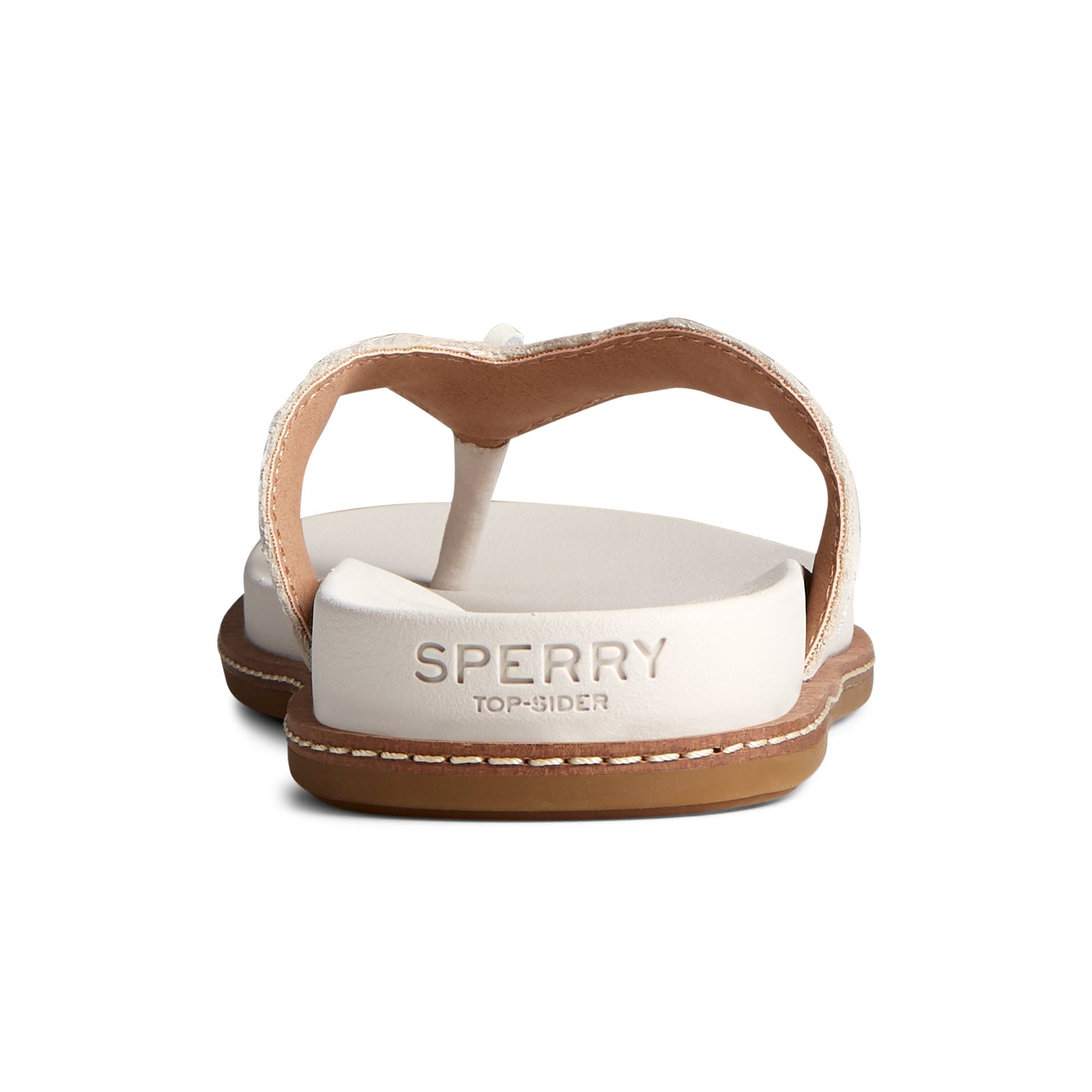 Close-up of the Bone Waveside PLUSHWAVE™ Flip Flop Double Strap Sandals