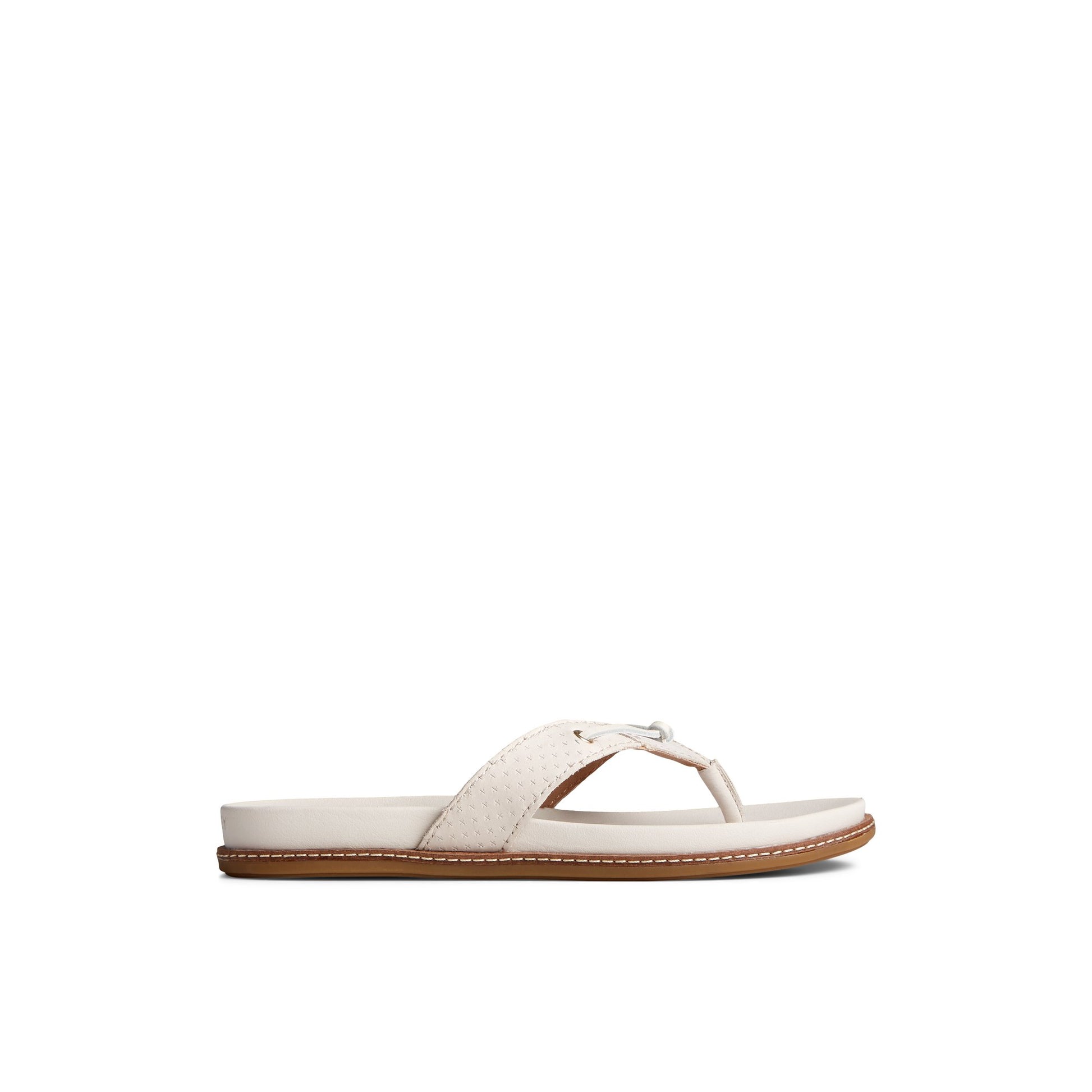 Main View of Bone Waveside PLUSHWAVE™ Flip Flop Double Strap Sandals for Womens