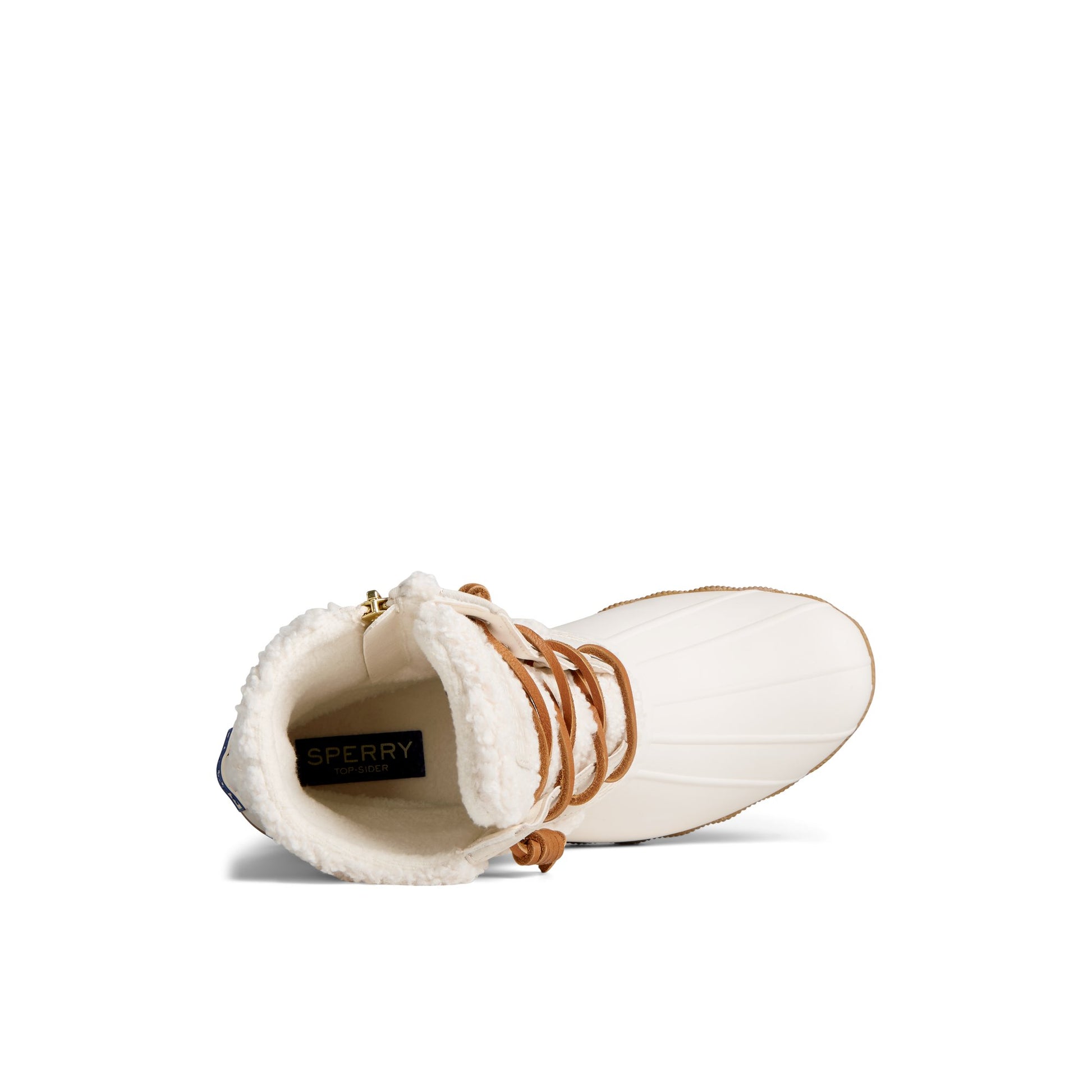 Top-down view of the Bone Saltwater™ Rainbow Sherpa Duck Boot Duck Boots