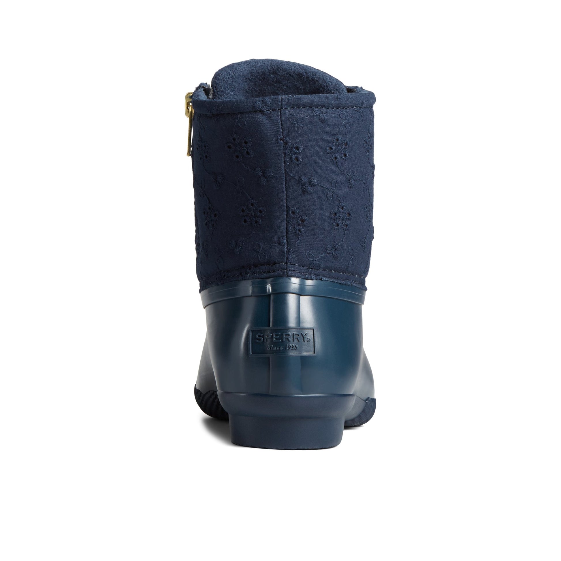 Close-up of the Navy Saltwater™ Eyelet Duck Boot Duck Boots