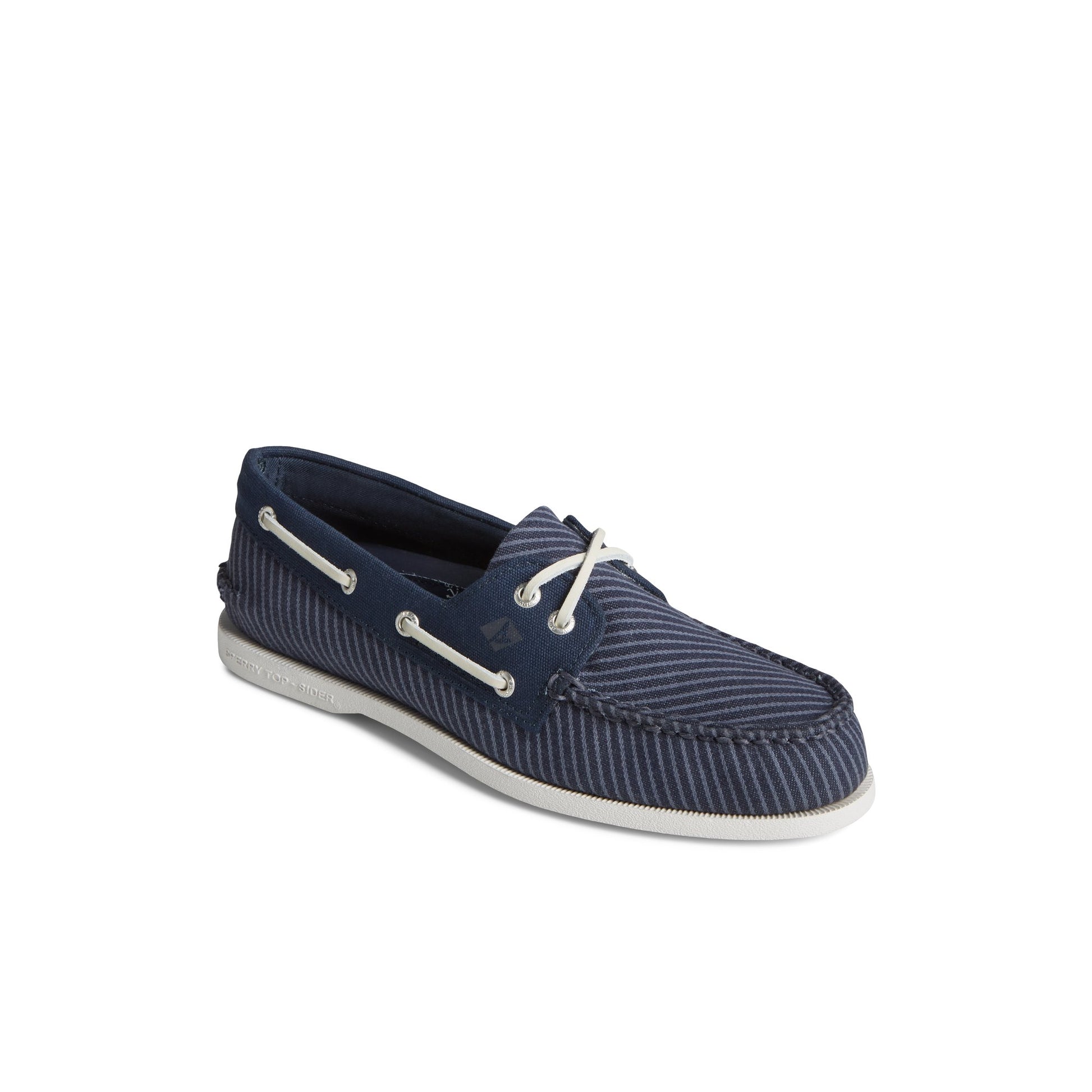 Three-quarter angle of Navy Authentic Original™ Nautical Boat Shoe Boat Shoe's front side