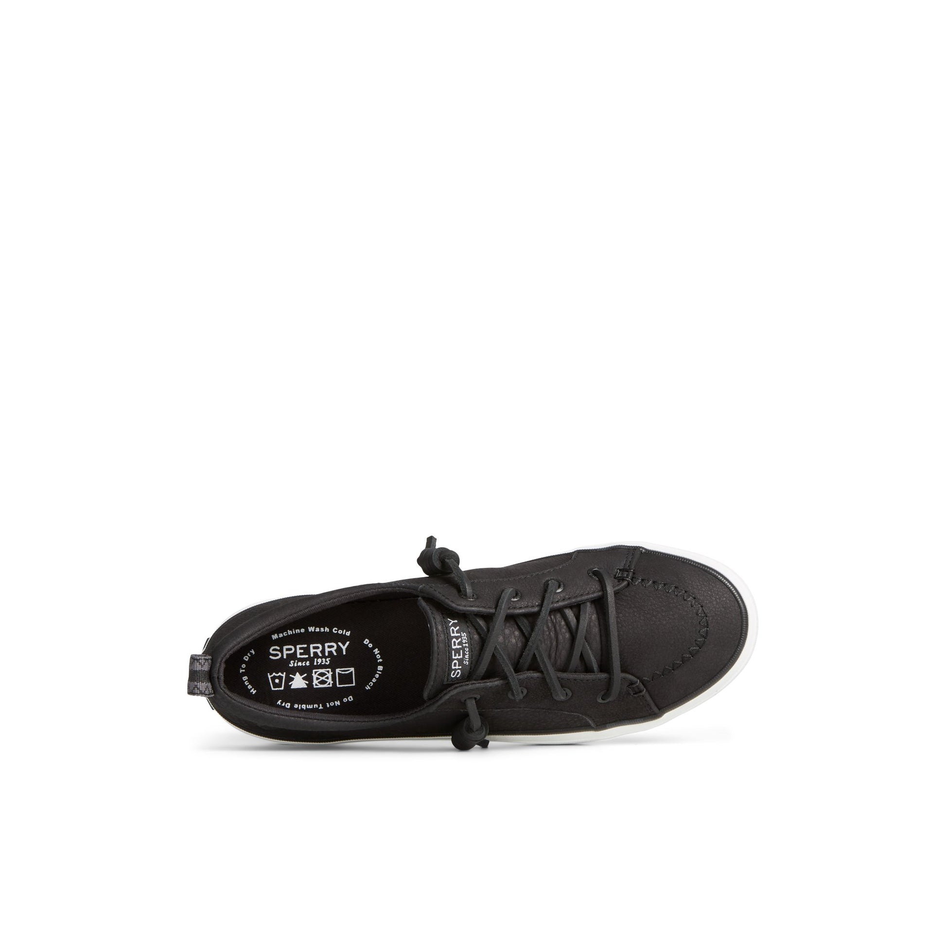 Top-down view of the Black Crest Vibe Embroidered Washable Sneaker