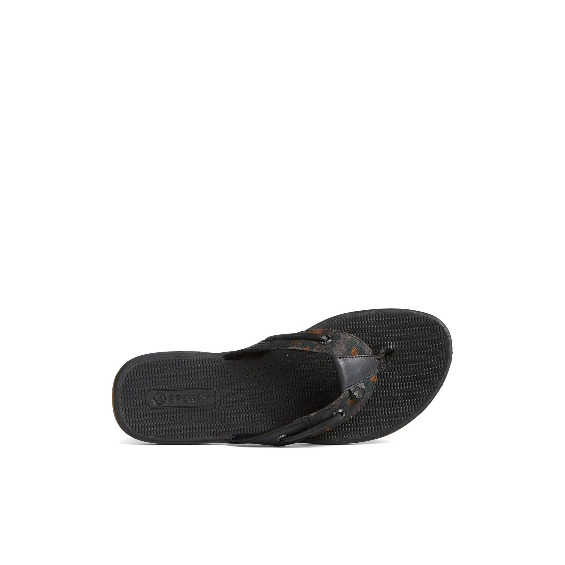Top-down view of the Black Seafish Flip Flop