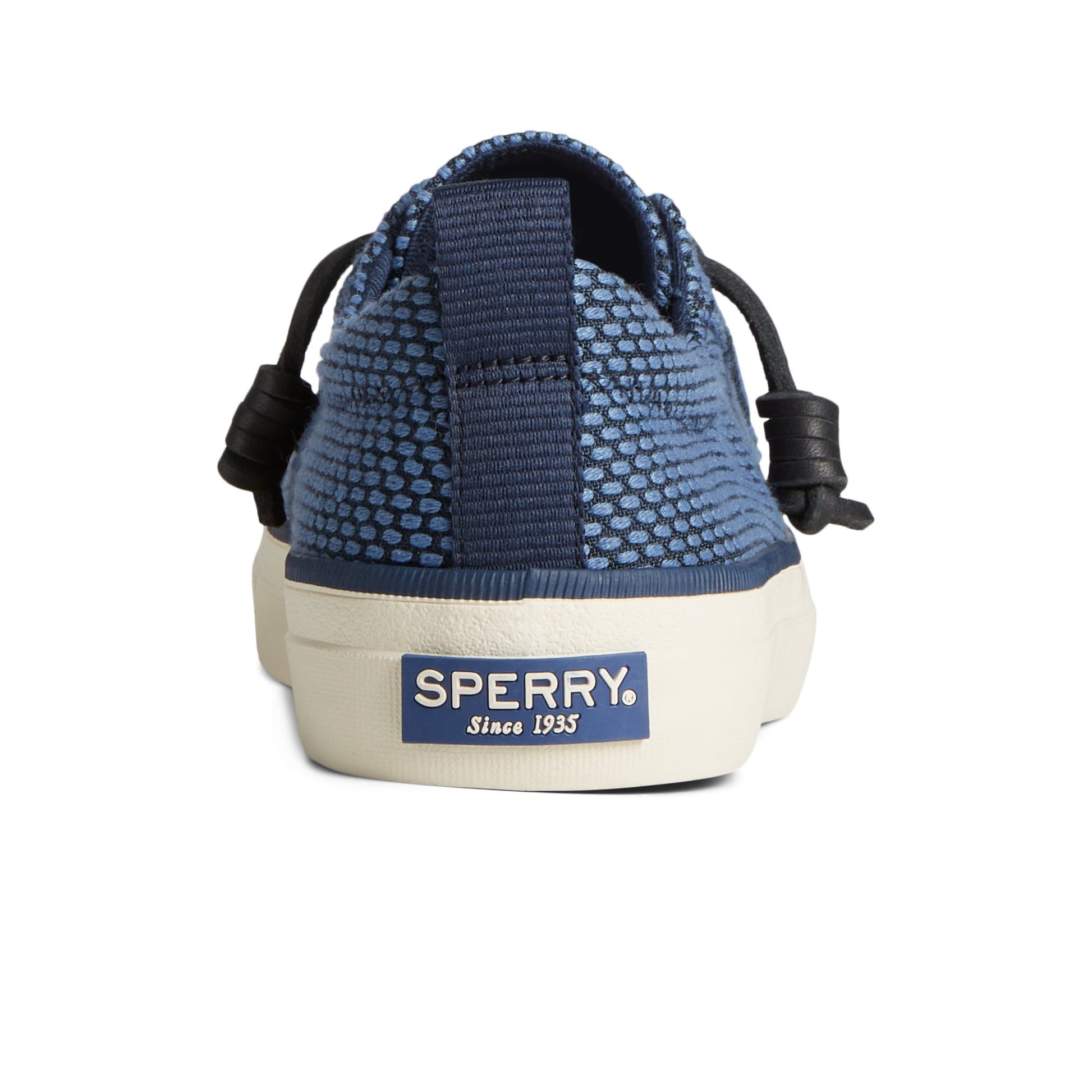 Close-up of the Navy Crest Vibe Two-Tone sneaker