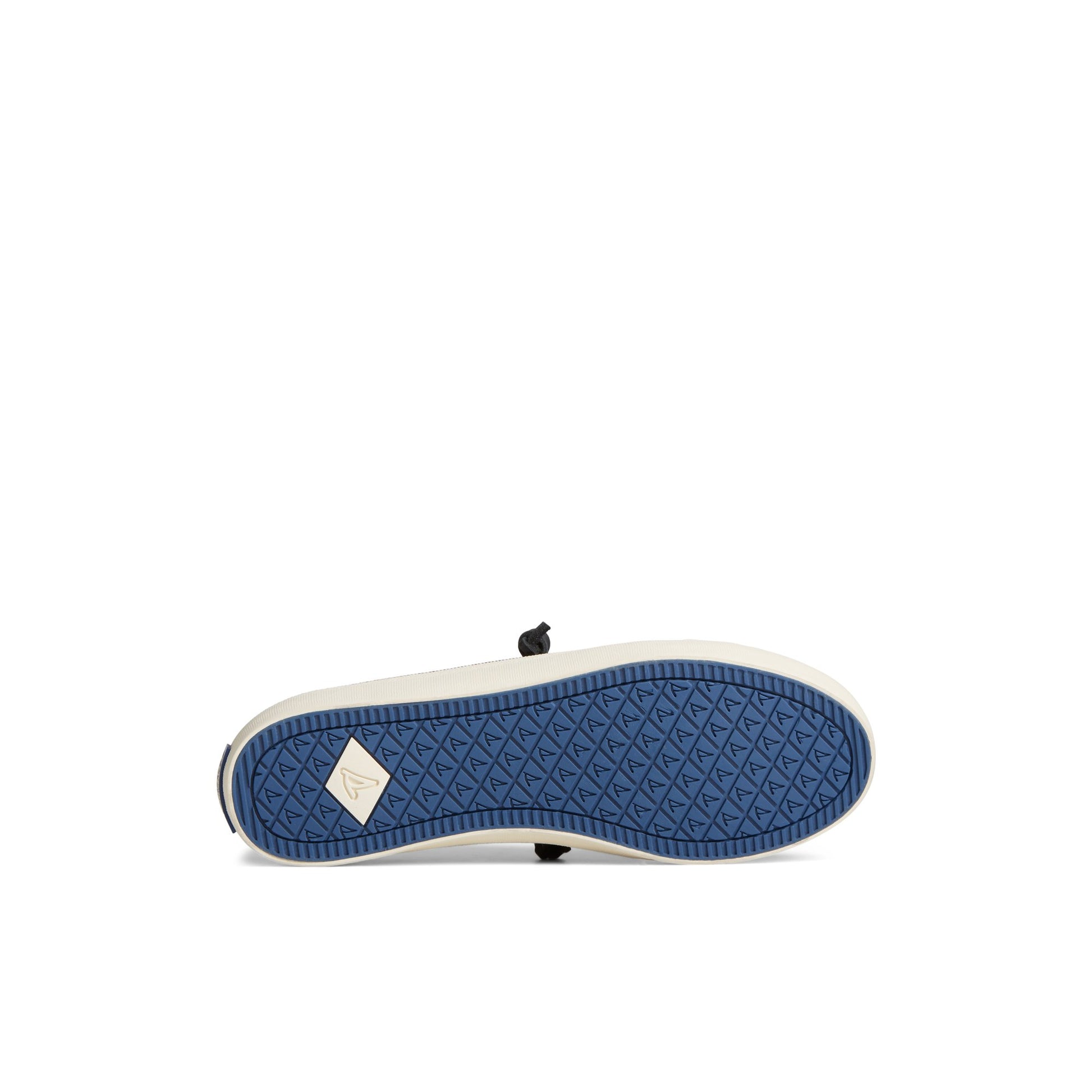 View of Navy Crest Vibe Two-Tone sneaker 's sole