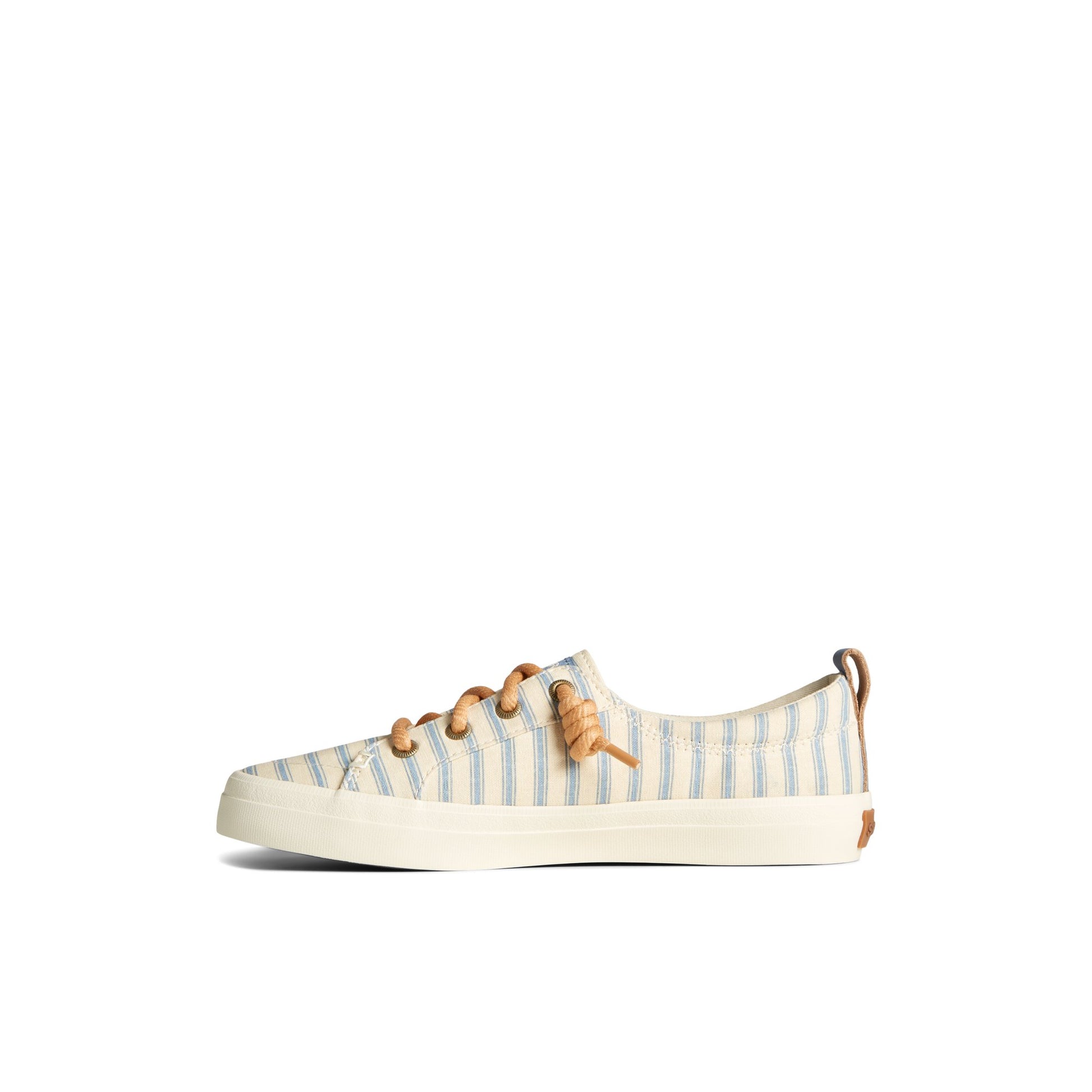 Side view of White Crest Vibe Sneaker Vulcanized Sneaker Mule