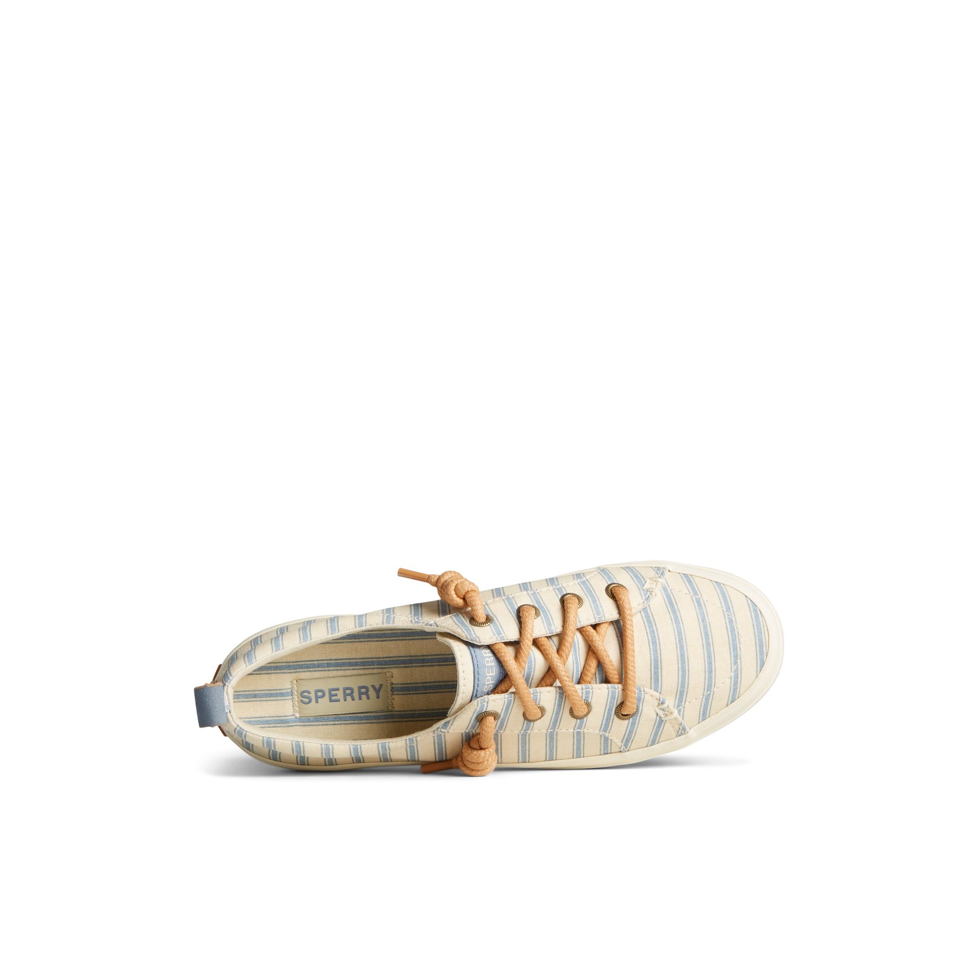 Top-down view of the White Crest Vibe Sneaker Vulcanized Sneaker Mule