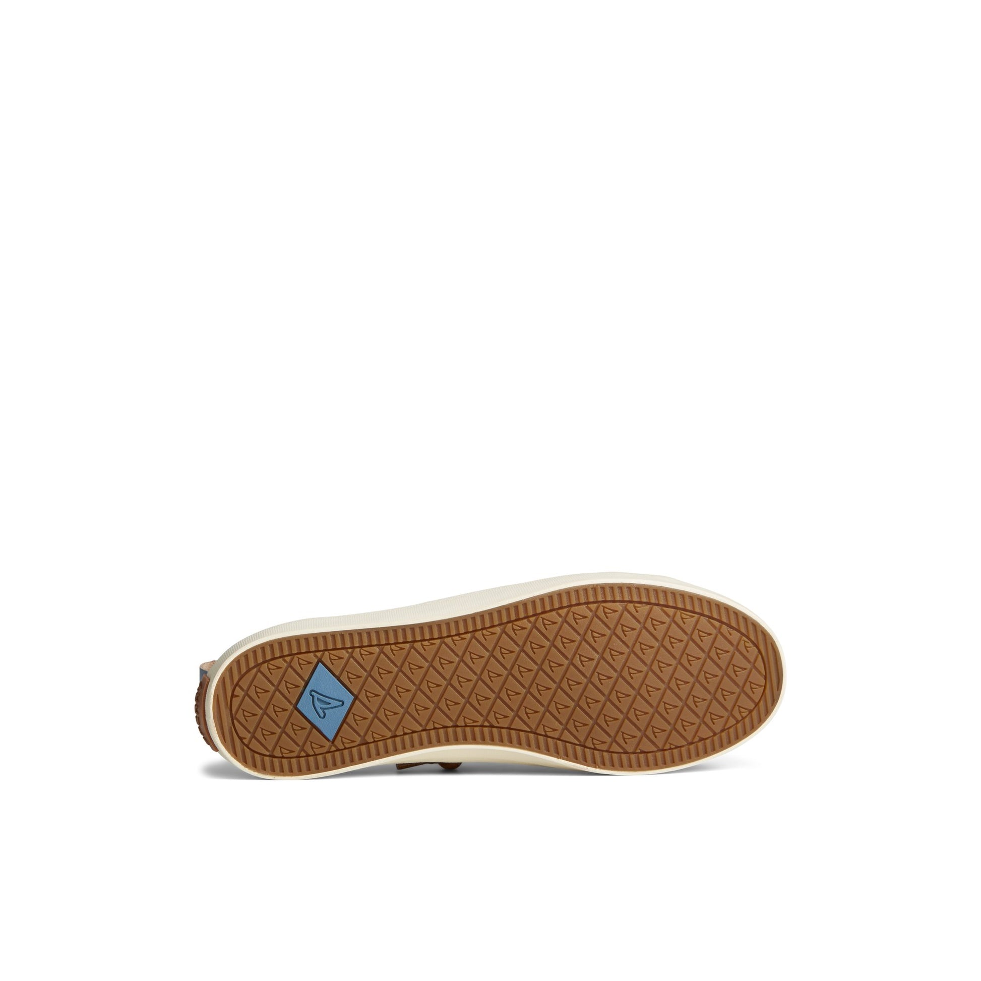 View of White Crest Vibe Sneaker Vulcanized Sneaker Mule's sole