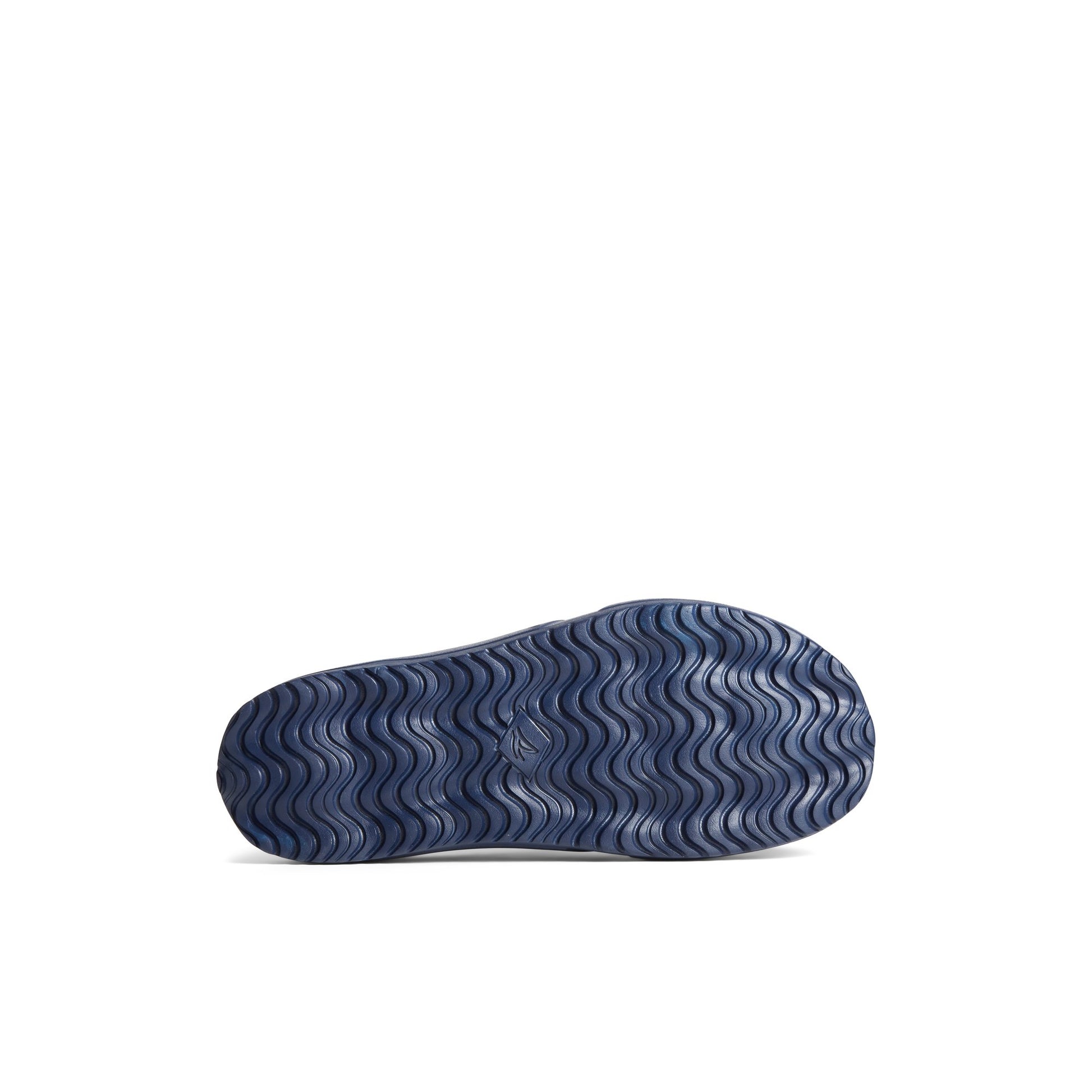 View of Navy Float Slide Sandal 's sole
