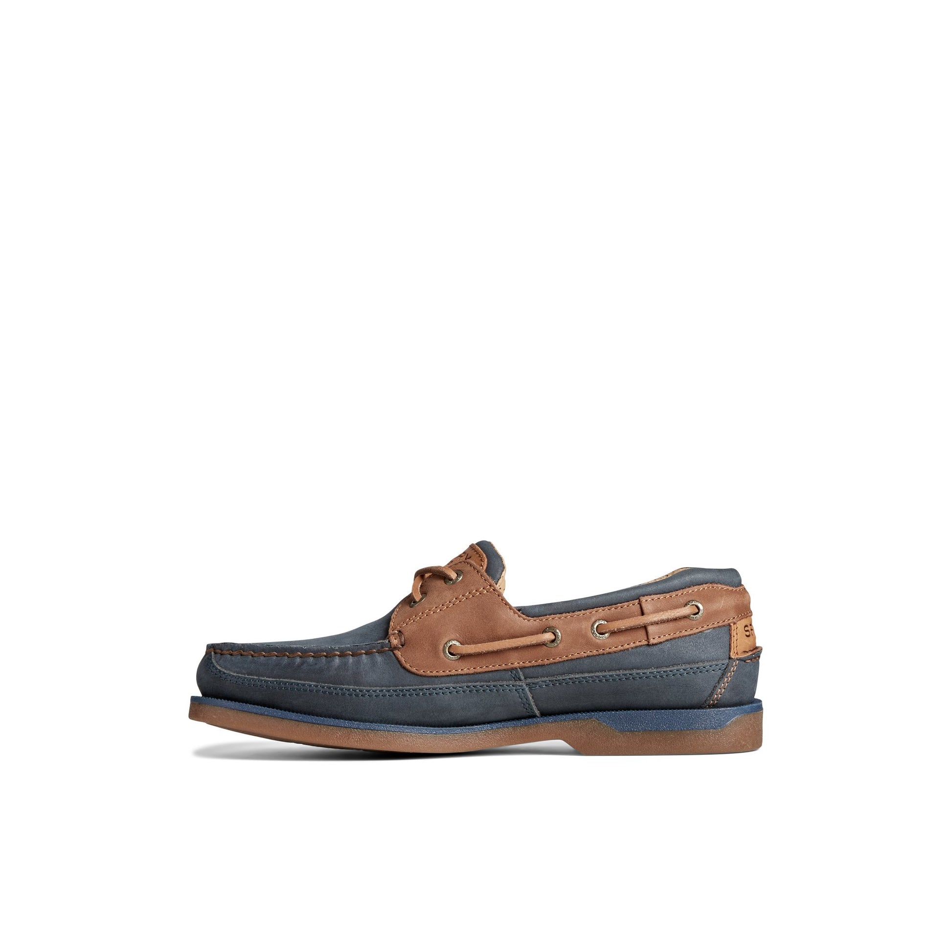 Side view of Navy Gold Cup™ Mako Boat Shoe Boat Shoes