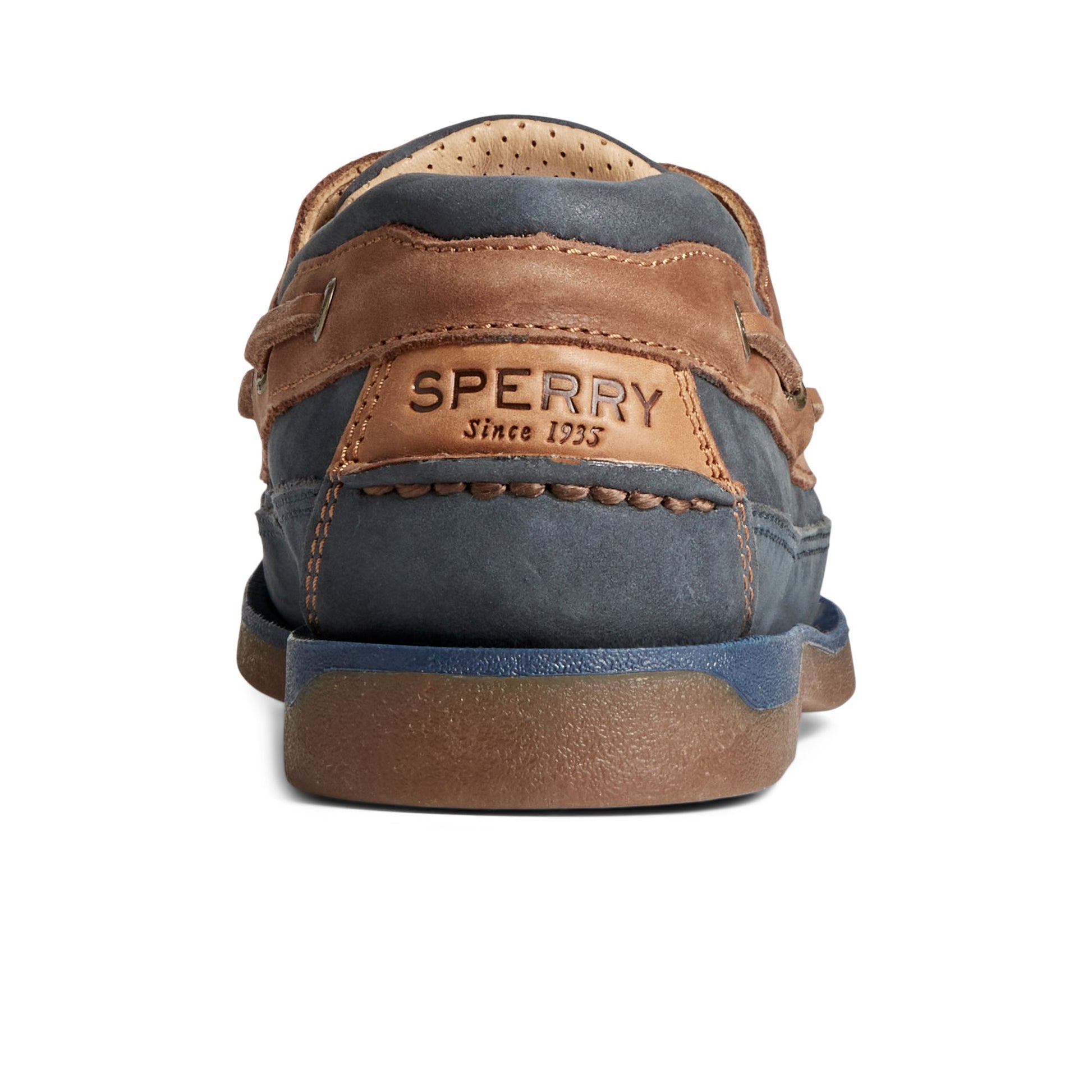 Close-up of the Navy Gold Cup™ Mako Boat Shoe Boat Shoes
