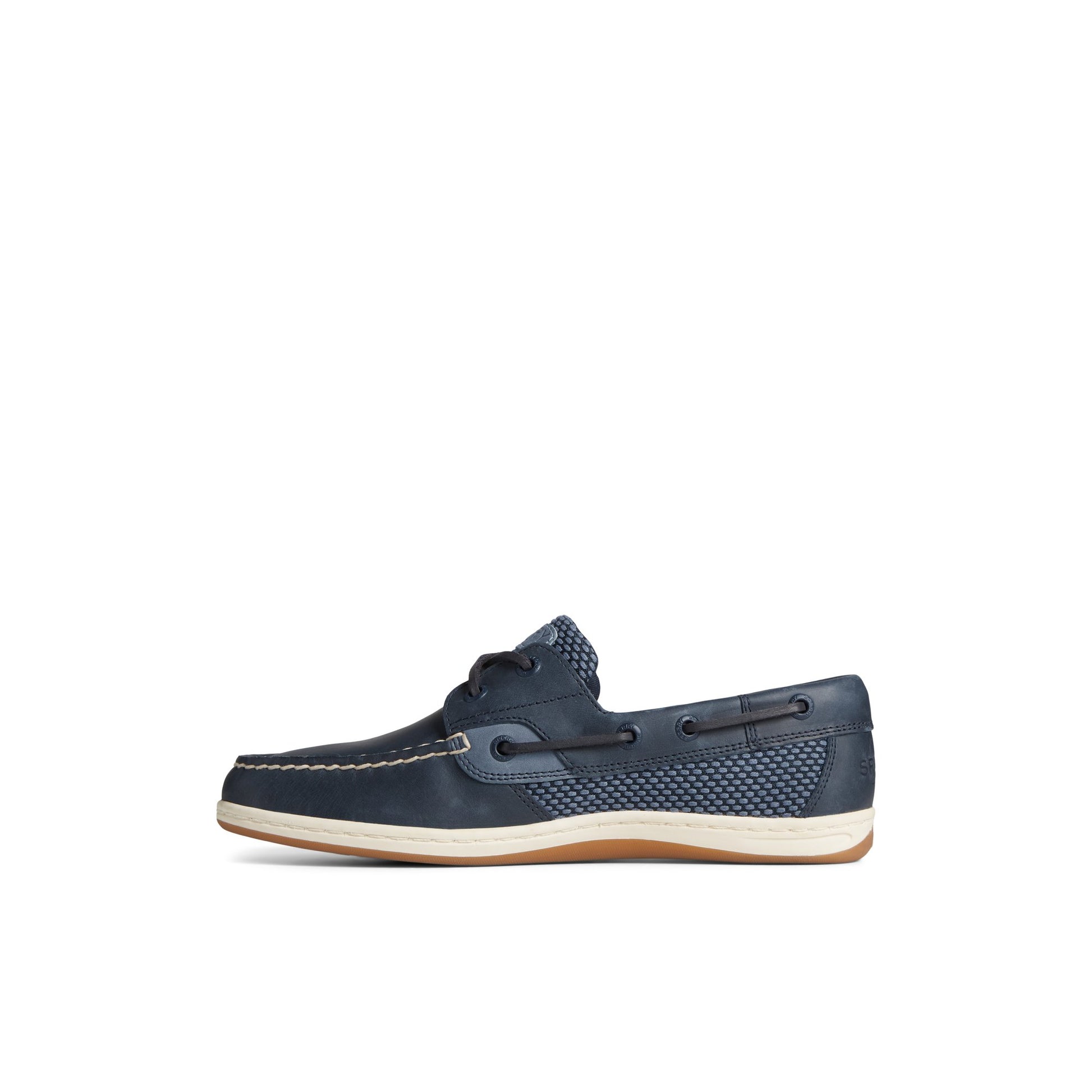 Side view of Navy Koifish Two-Tone Boat Shoe Boat Shoes