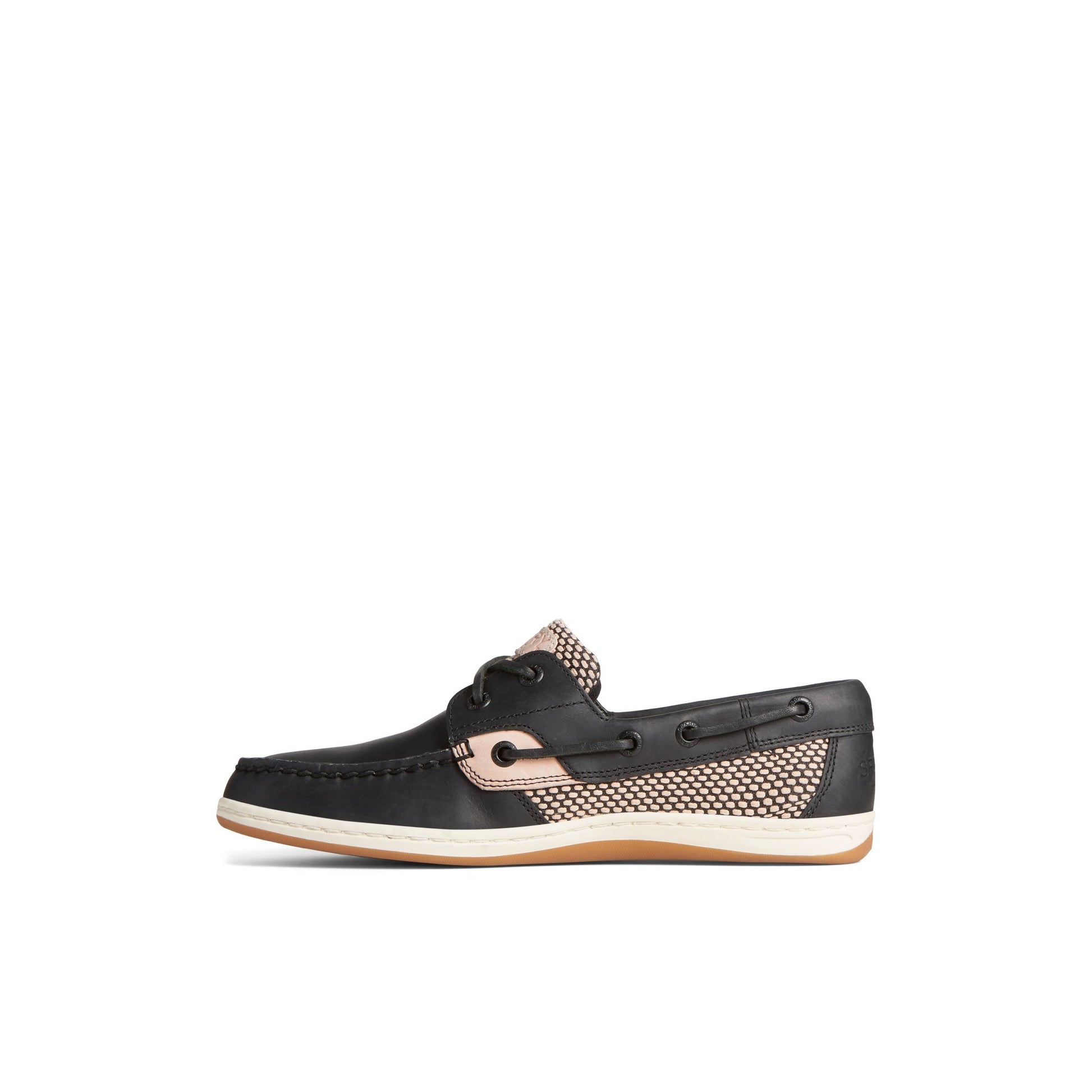 Side view of Black Koifish Two-Tone Boat Shoe Boat Shoes