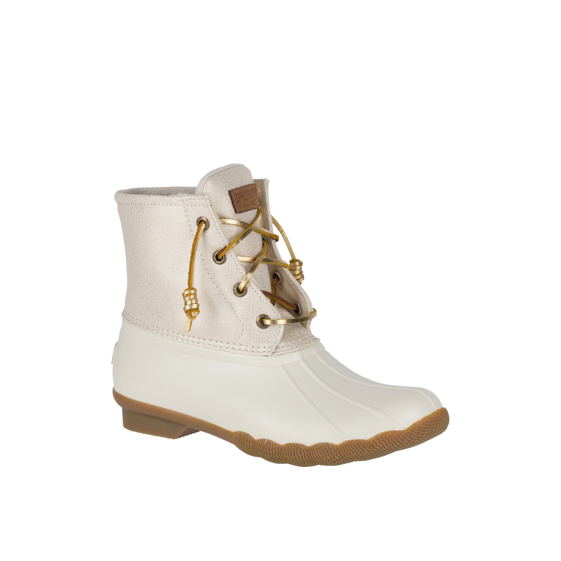 Three-quarter angle of Bone Saltwater™ Sparkle Duck Boot Duck Boots's front side
