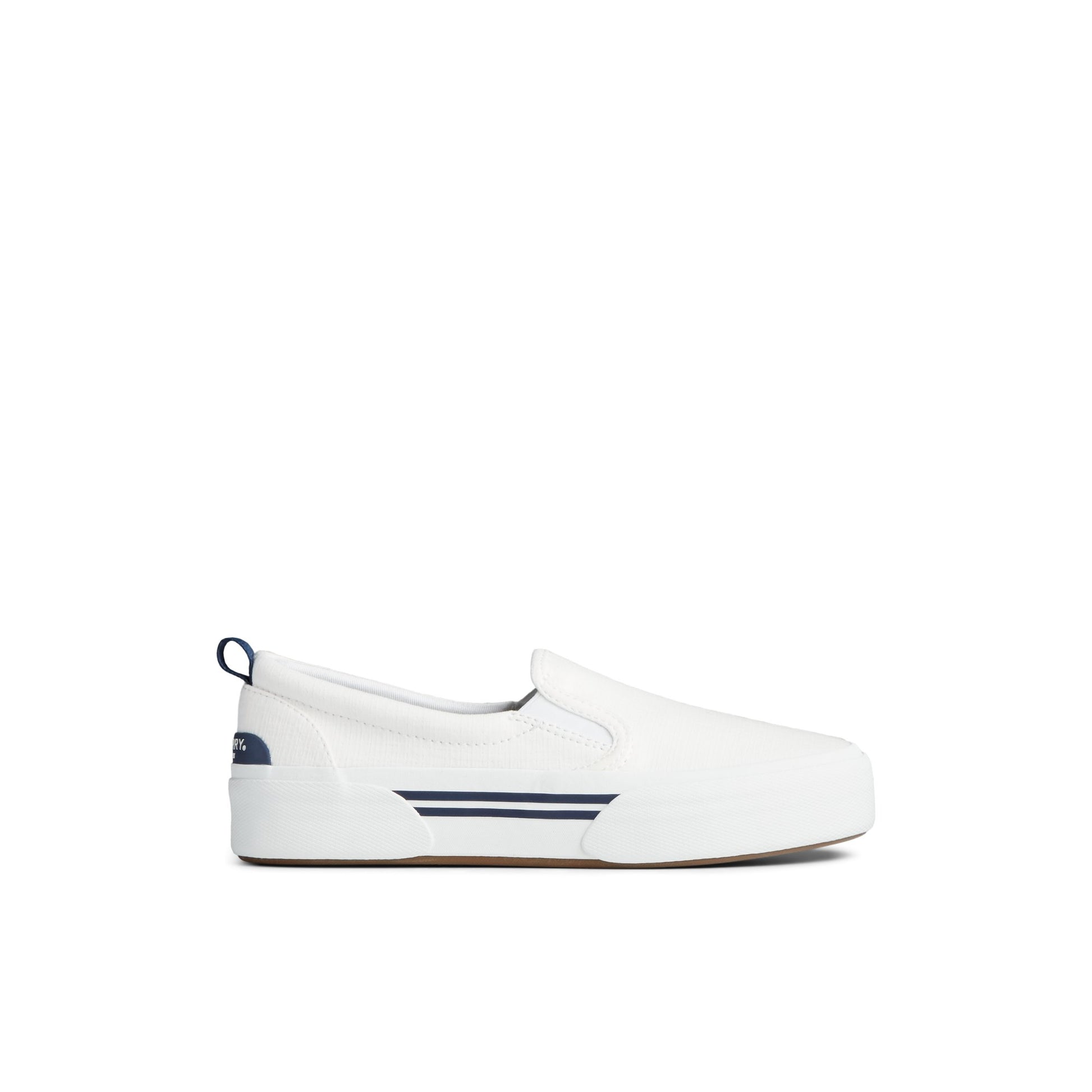 Main View of White Pier Wave Platform Slip On Sneaker  for Womens