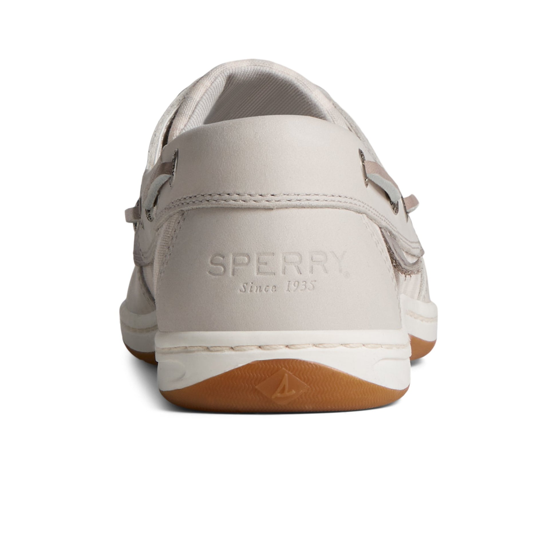 Close-up of the Grey Koifish Stripe Boat Shoe Boat Shoes