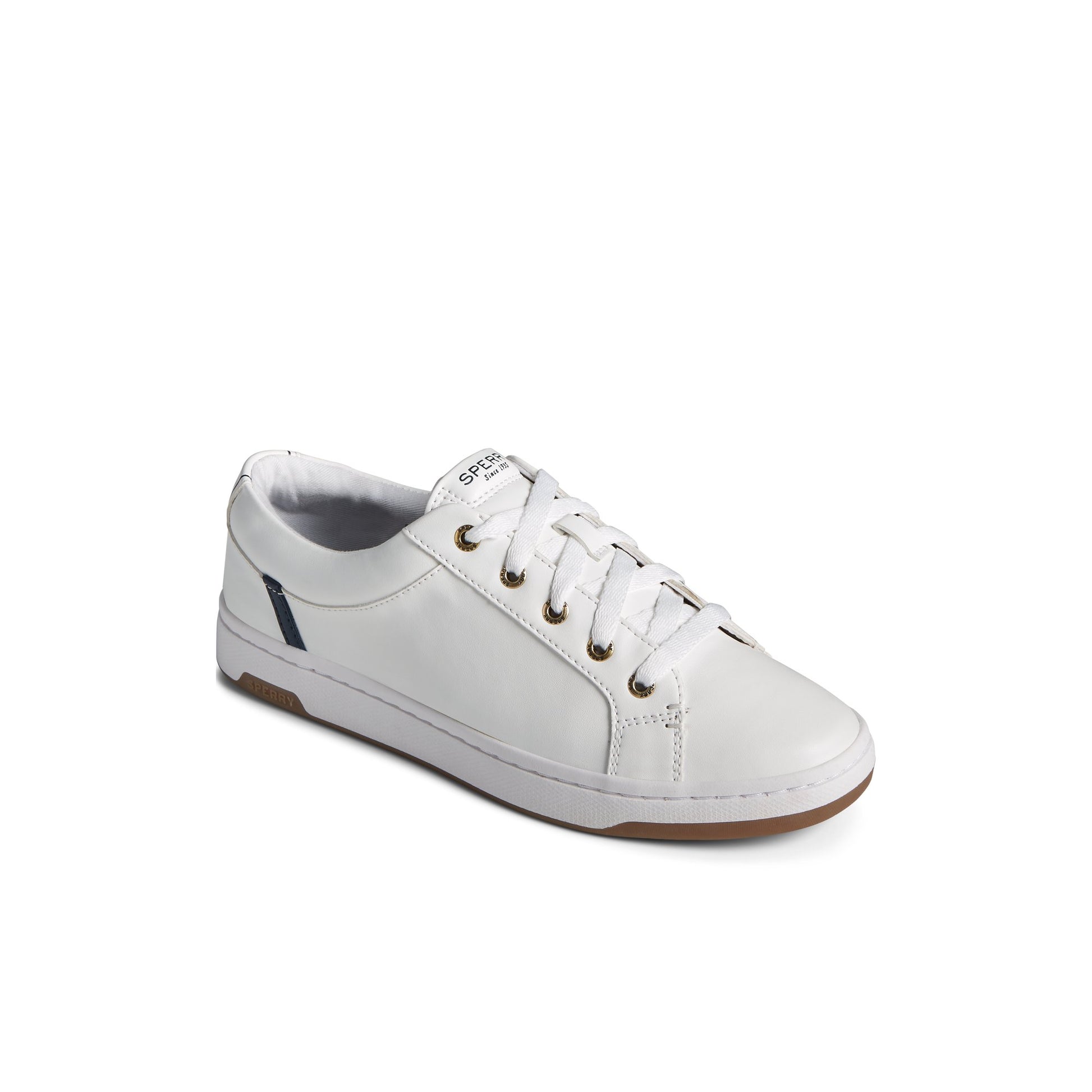 Three-quarter angle of White Charter Lace to Toe Sneaker Low Top Sneakers's front side