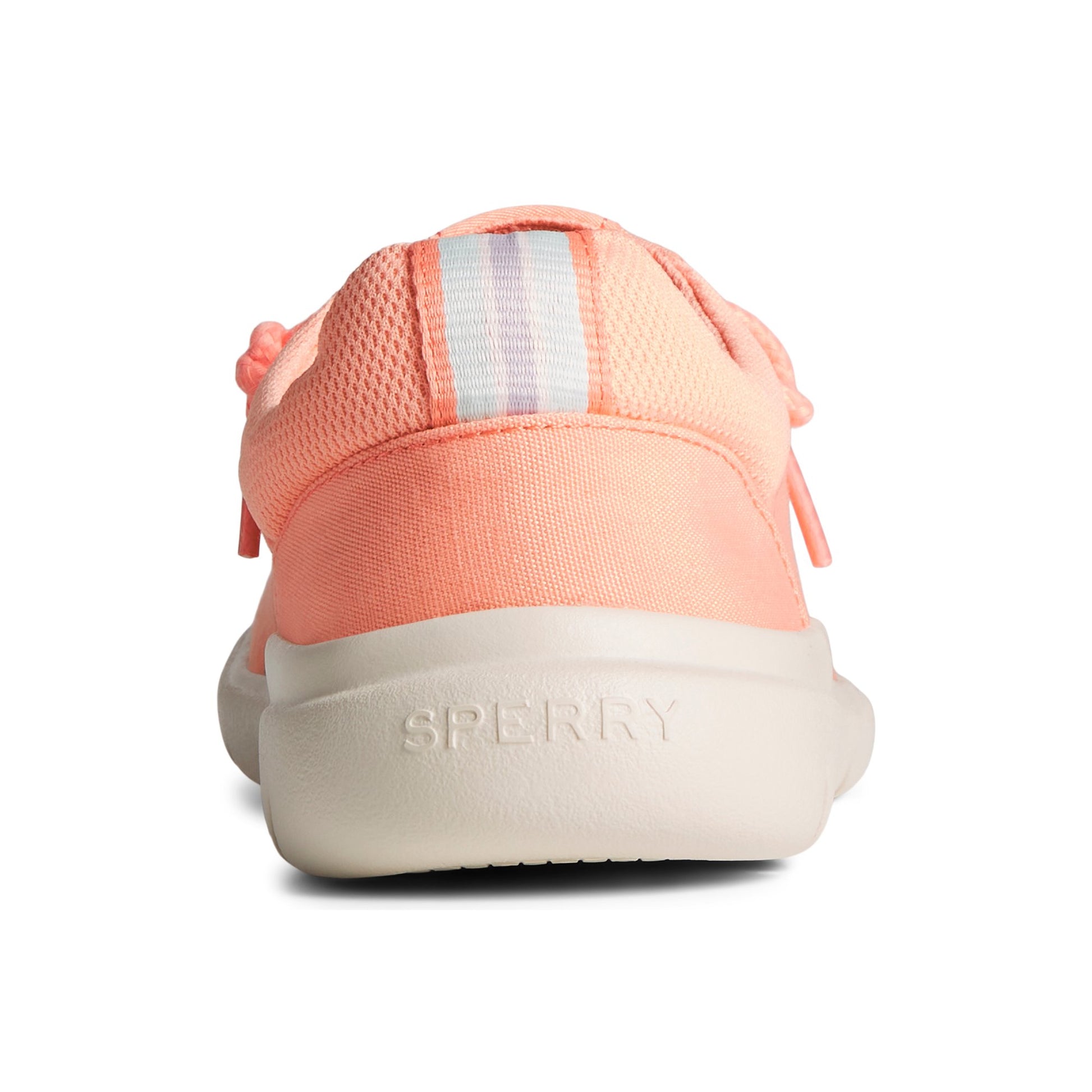Close-up of the Light Pink SeaCycled™ Captain's Moc Slip On Boat Shoe Sneaker
