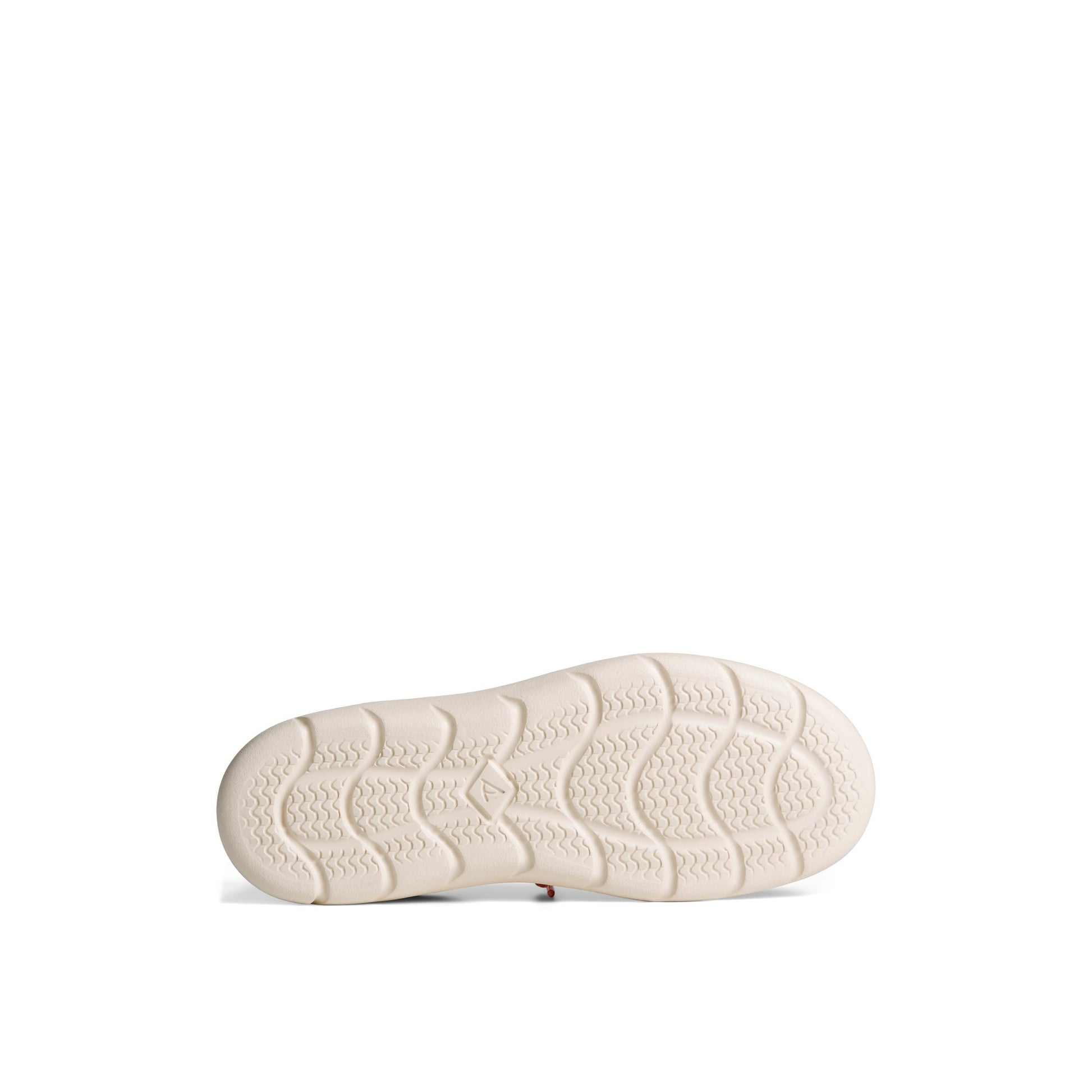 View of Light Pink SeaCycled™ Captain's Moc Slip On Boat Shoe Sneaker's sole