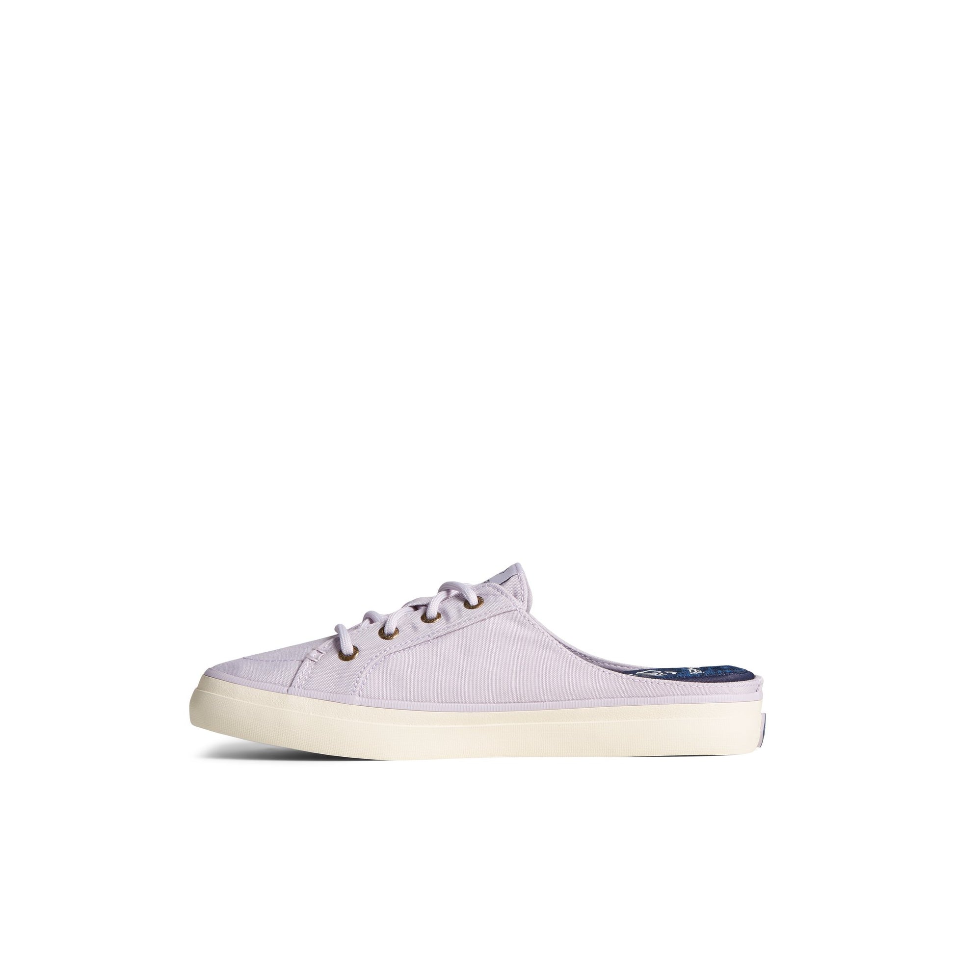 Side view of Light Purple SeaCycled™ Crest Vibe Pastel Mule Sneaker Sneaker Mule