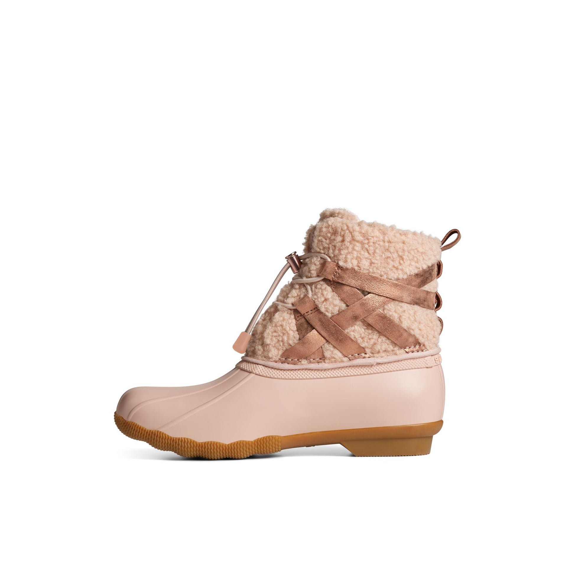 Side view of Medium Pink Saltwater™ Duck Boot Duck Boots