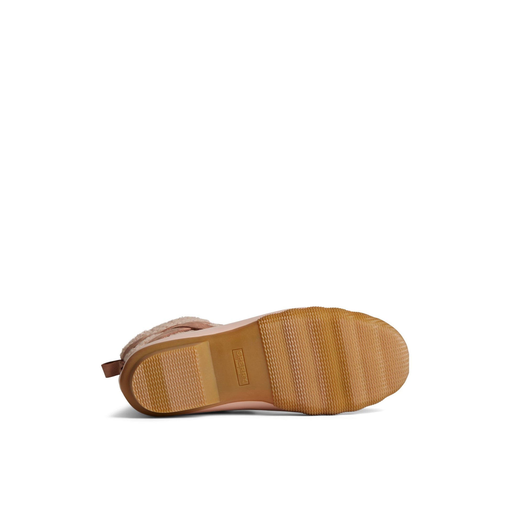 View of Medium Pink Saltwater™ Duck Boot Duck Boots's sole