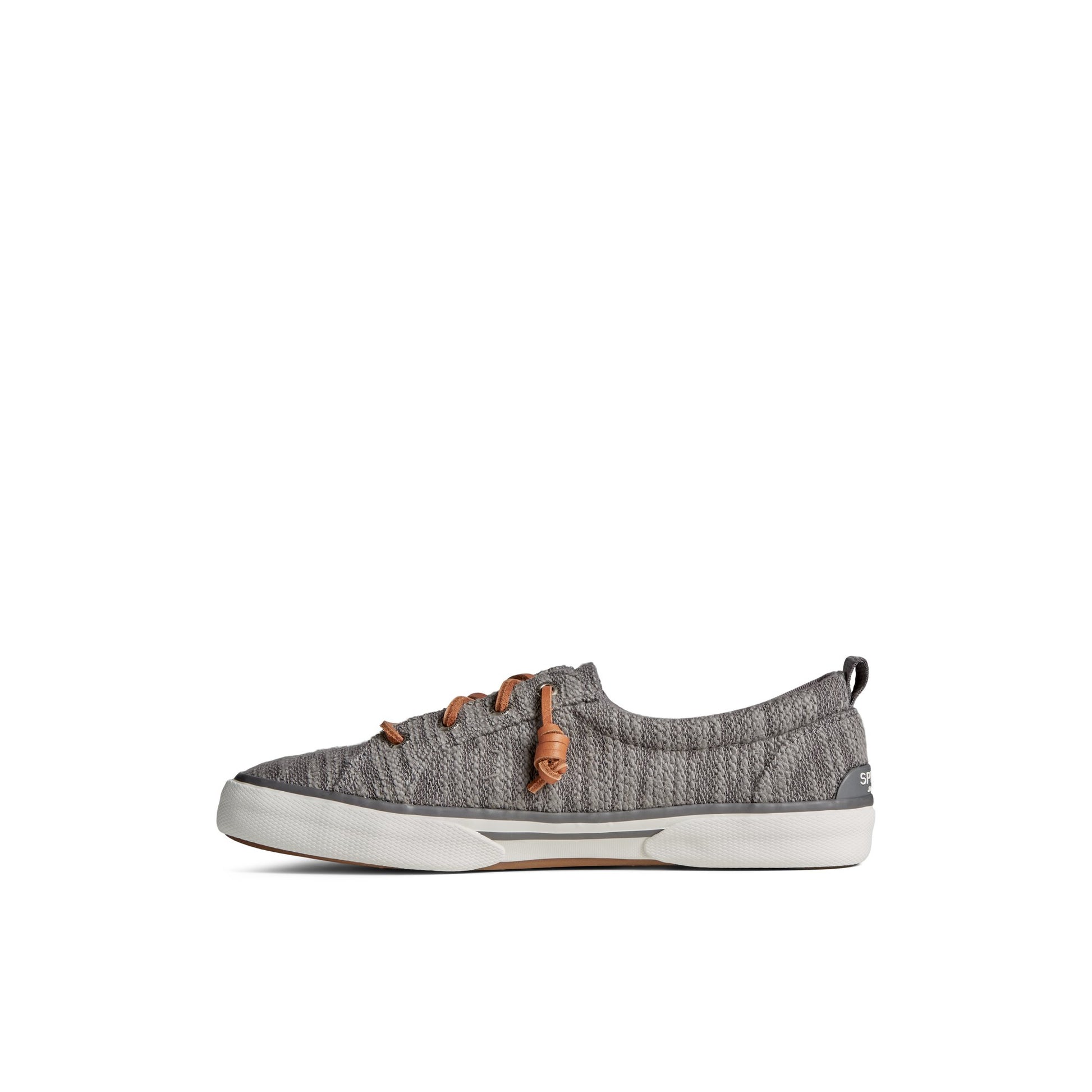 Side view of Grey Pier Wave Lace Up Sneaker