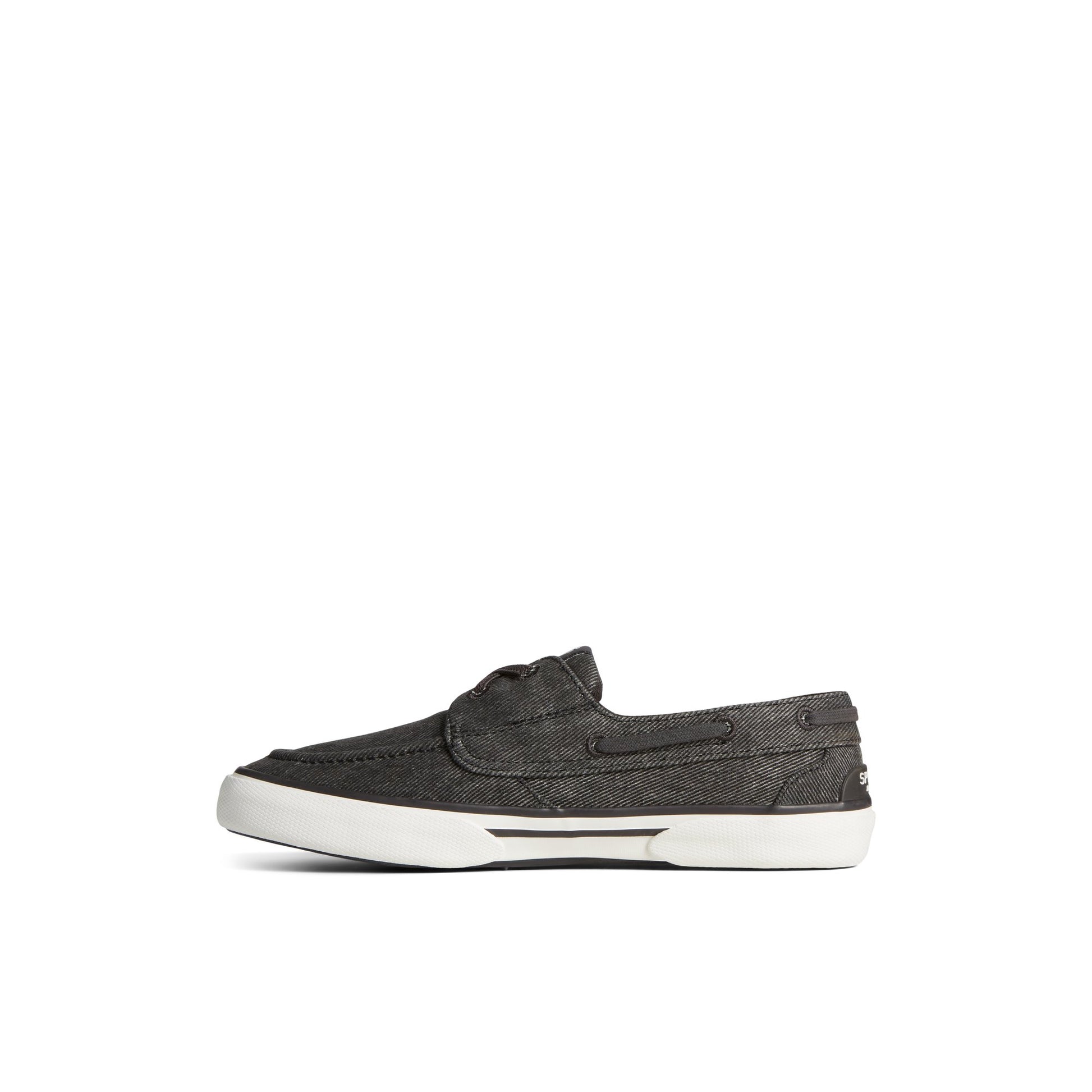 Side view of Black Pierwave Boat Shoe Boat Shoes