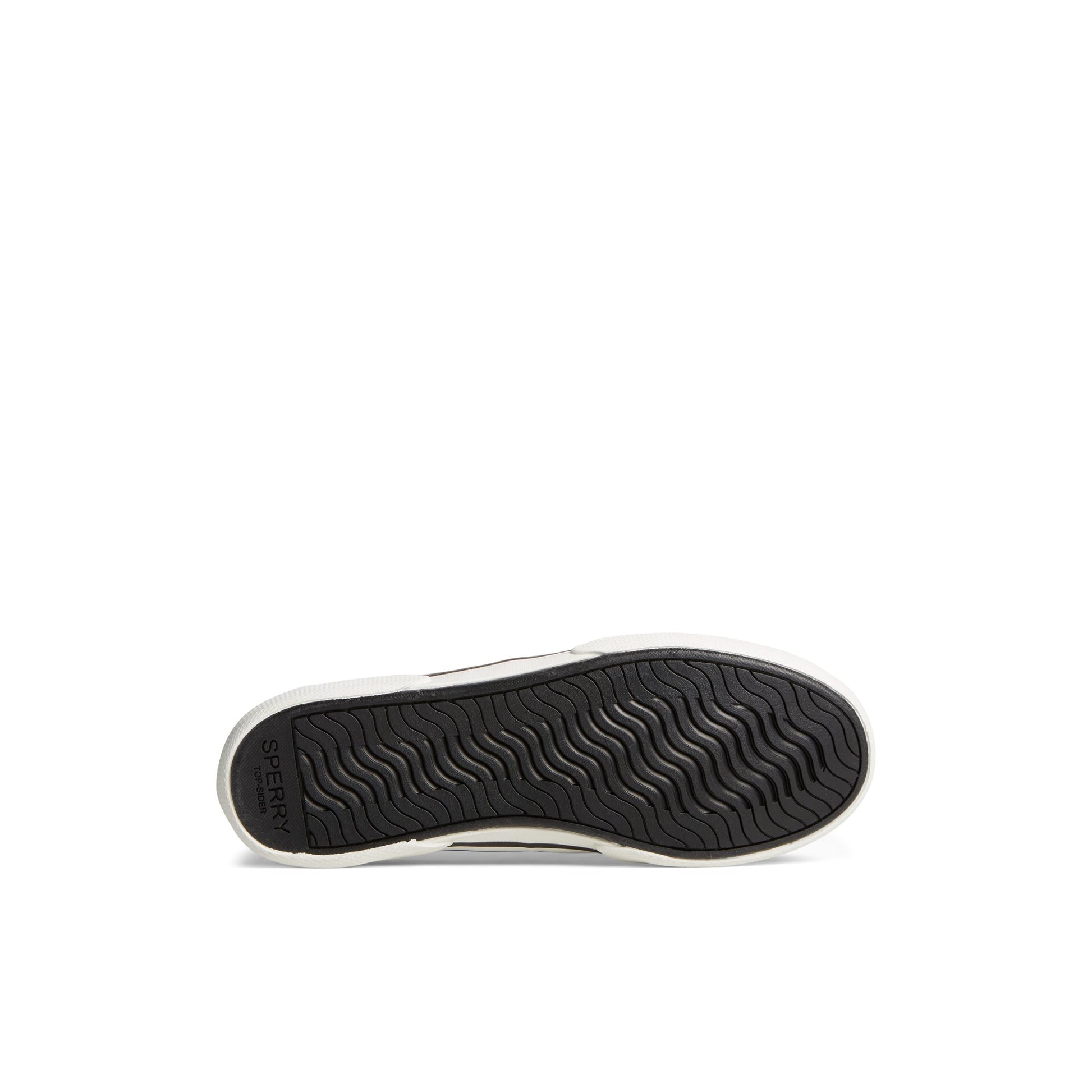 View of Black Pierwave Boat Shoe Boat Shoes's sole