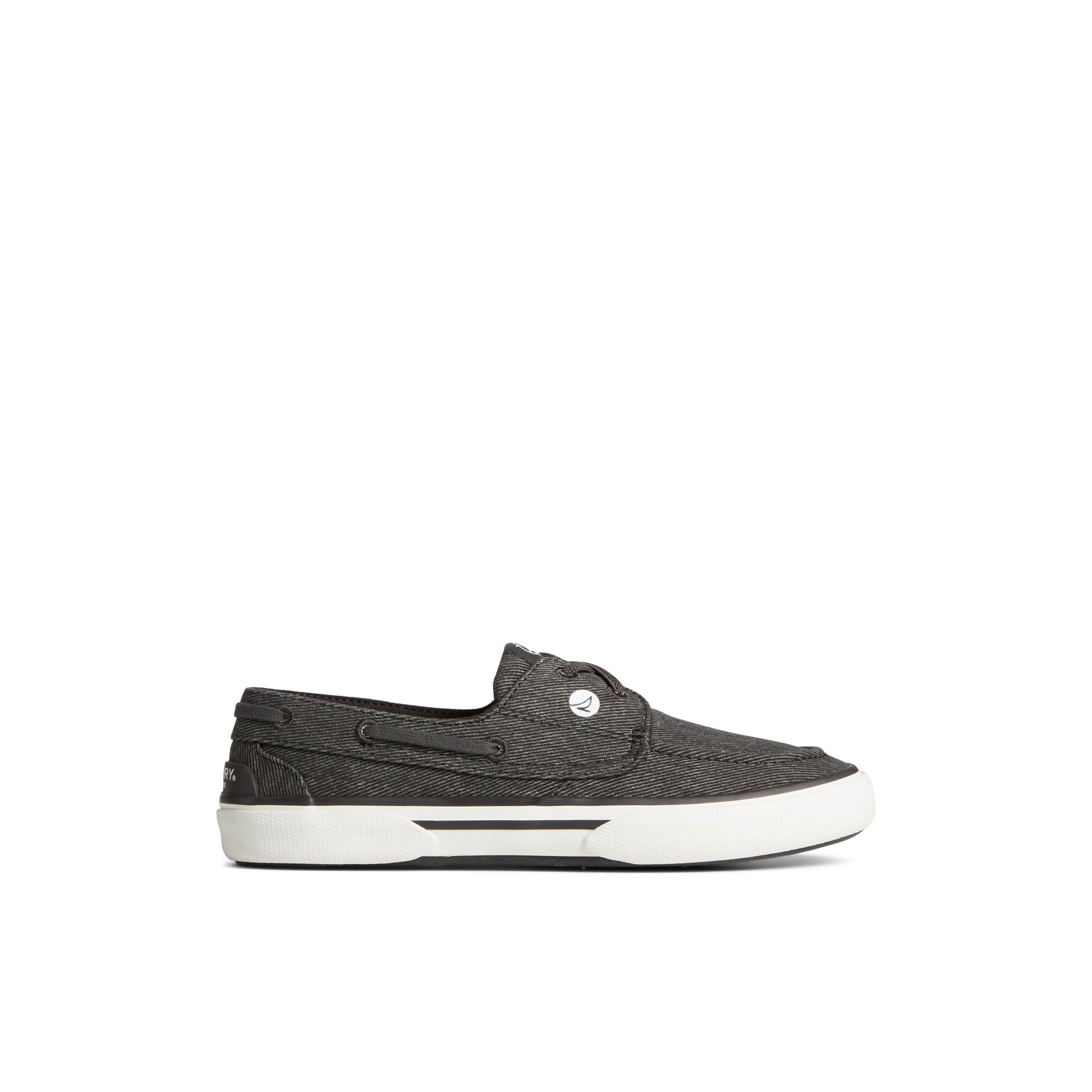 Main View of Black Pierwave Boat Shoe Boat Shoes for Womens
