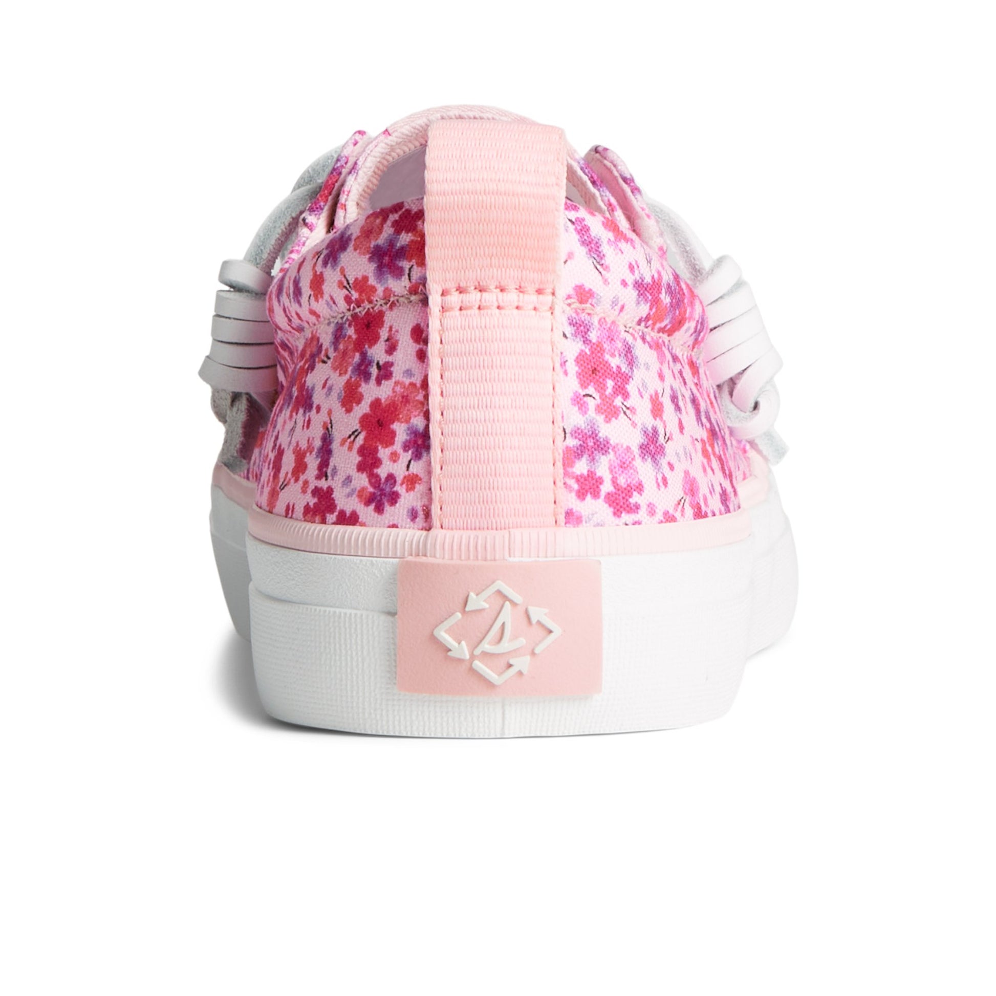 Close-up of the Pink Crest Vibe Floral Sneaker