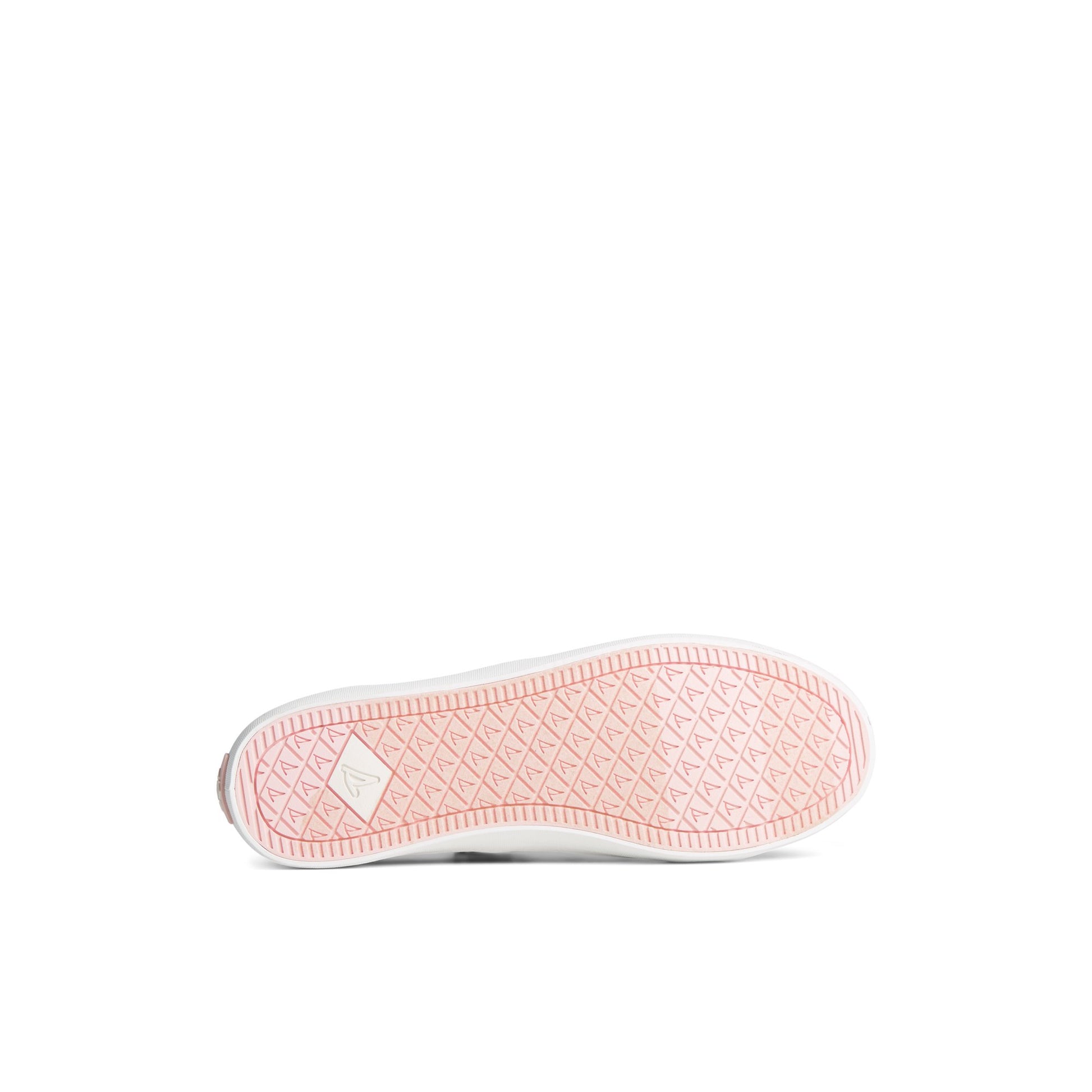 View of Pink Crest Vibe Floral Sneaker 's sole