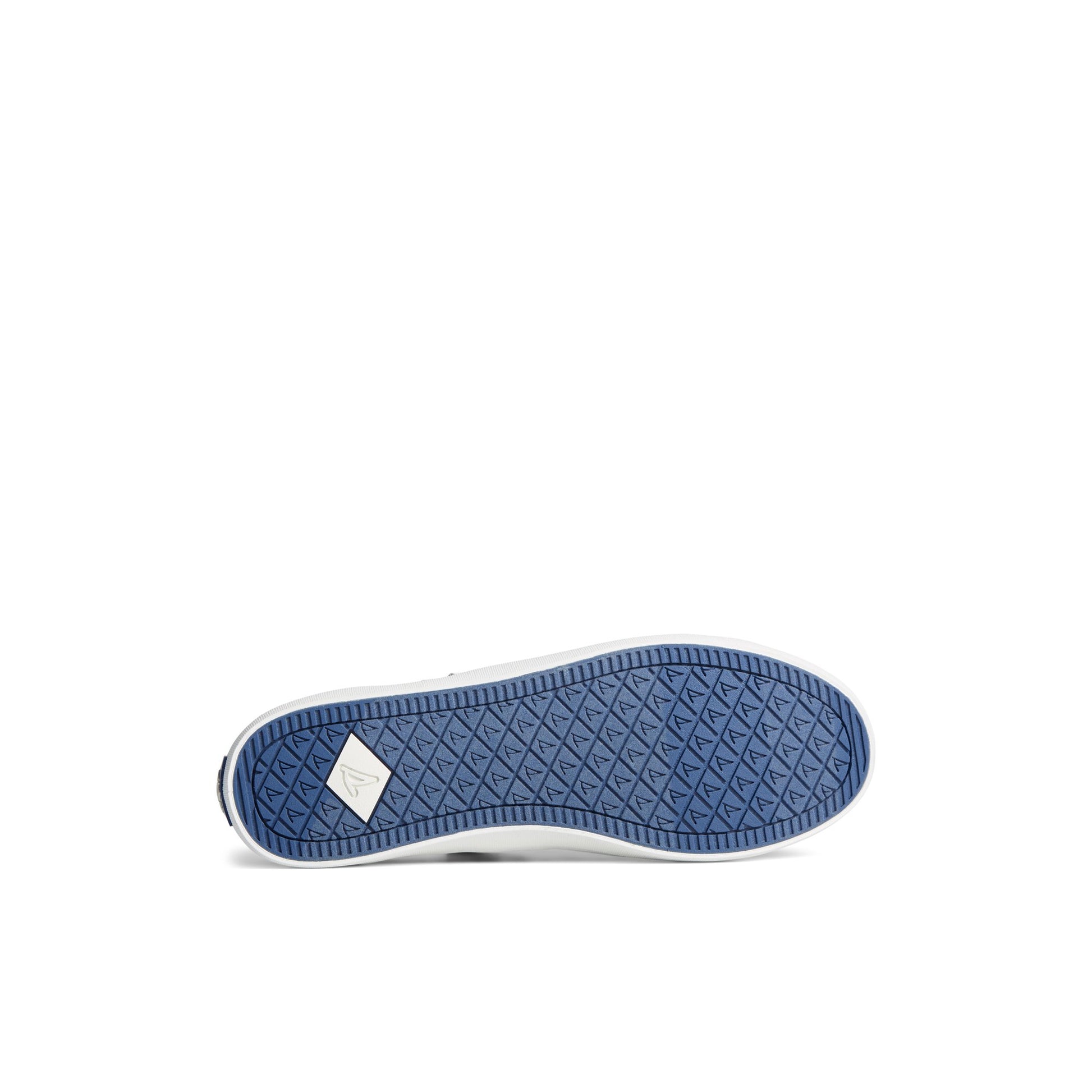 View of Navy Crest Vibe Floral Sneaker 's sole