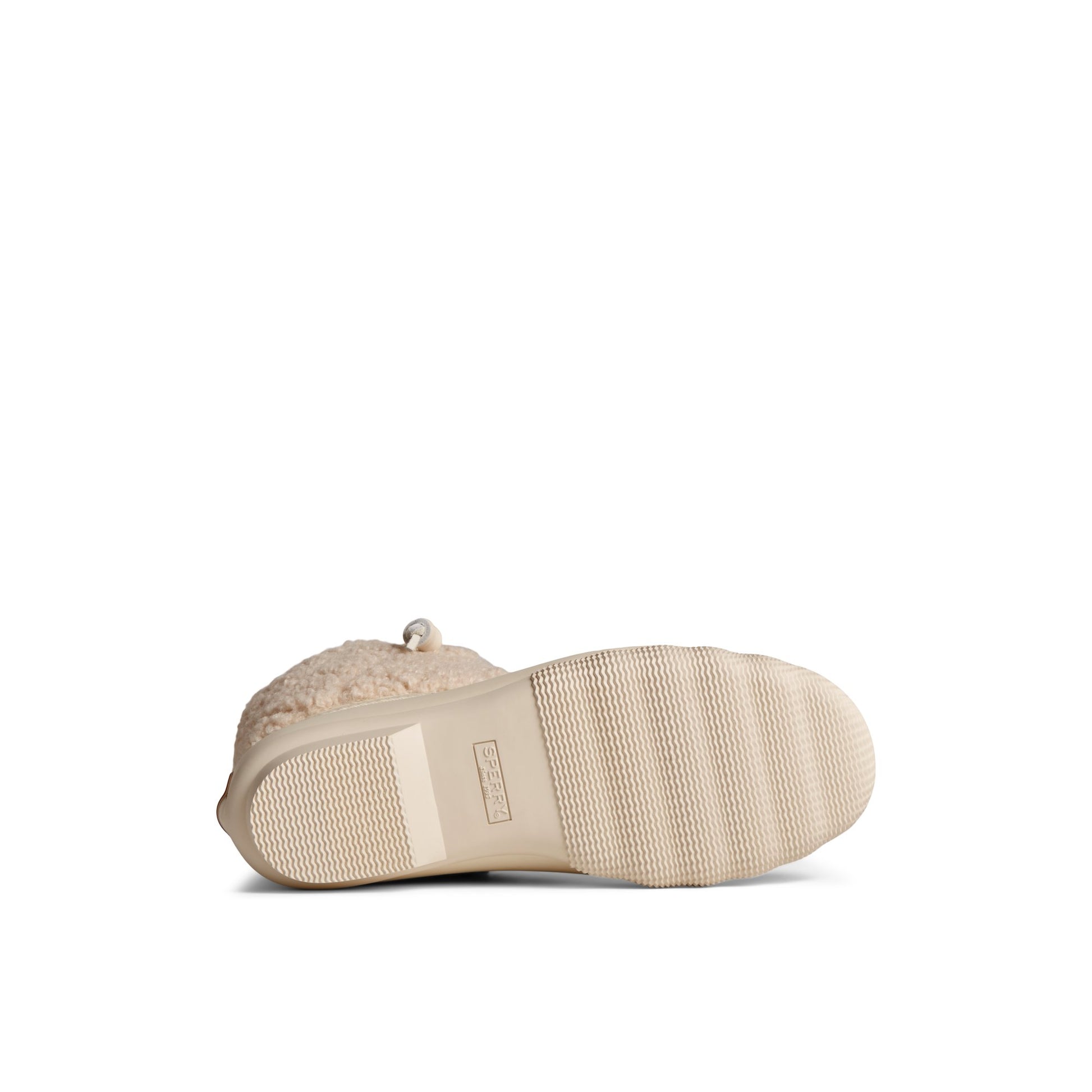 View of White Saltwater™ Sherpa Duck Boot Duck Boots's sole