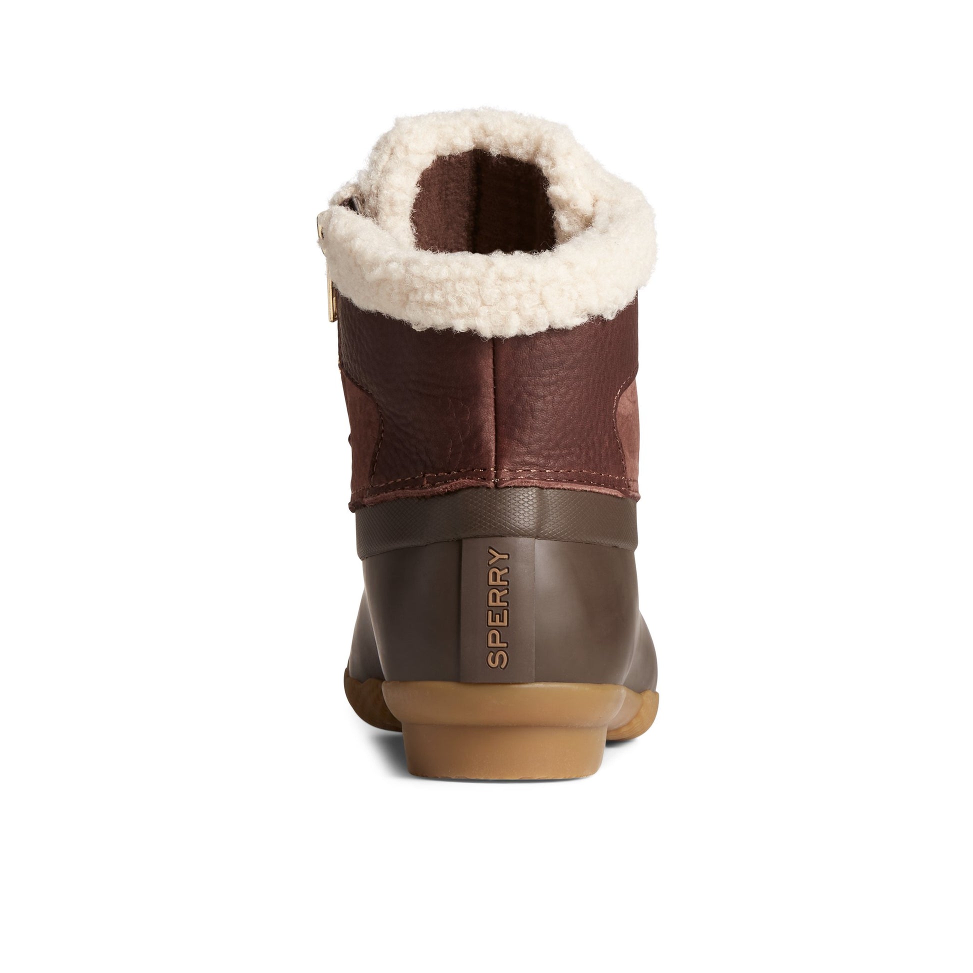 Close-up of the Brown Saltwater Alpine Leather Duck Boot Duck Boots