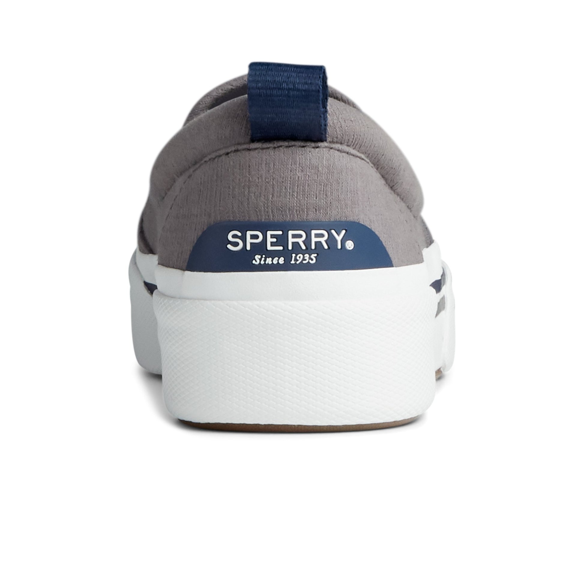 Close-up of the Grey Pier Wave Platform Slip On Sneaker