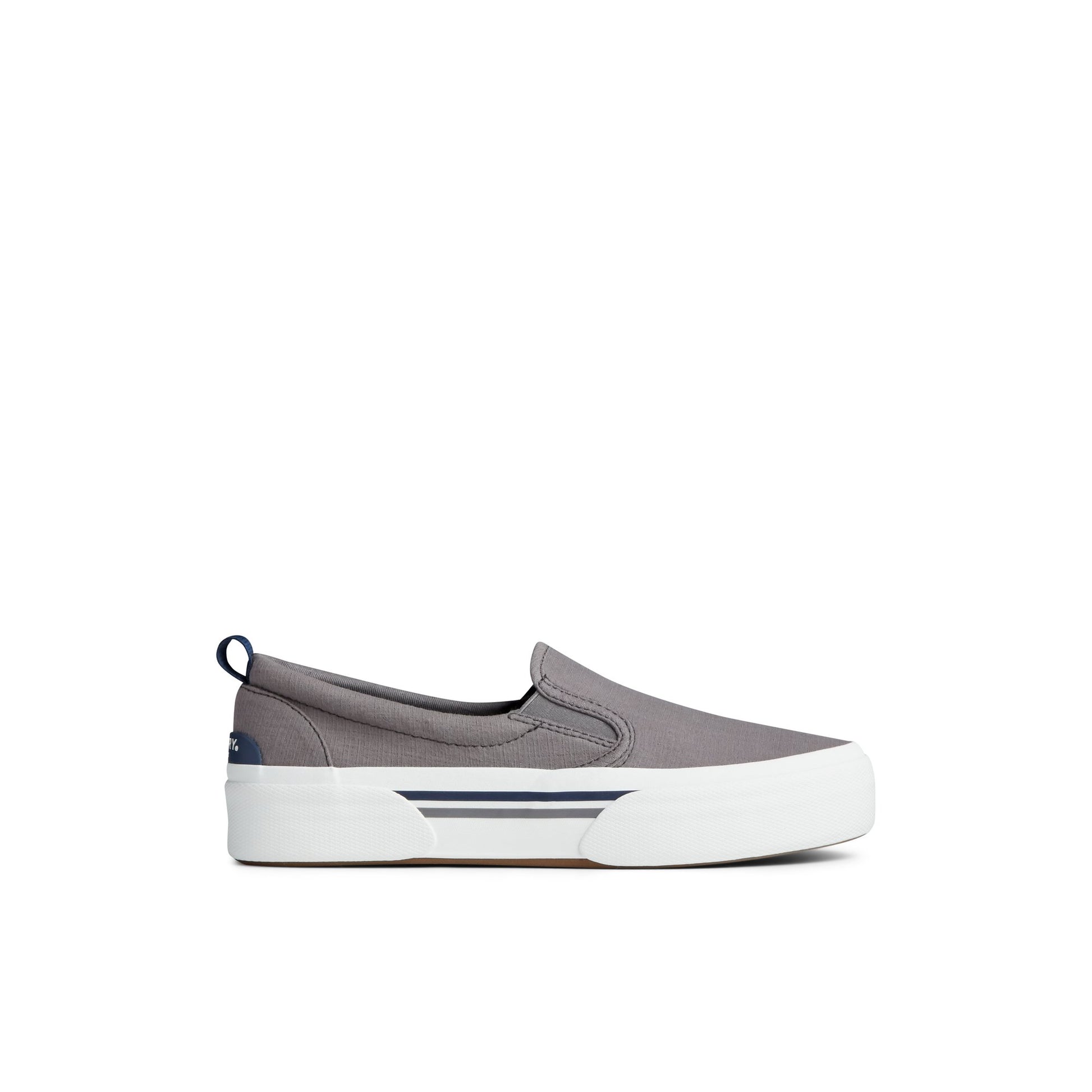 Main View of Grey Pier Wave Platform Slip On Sneaker  for Womens