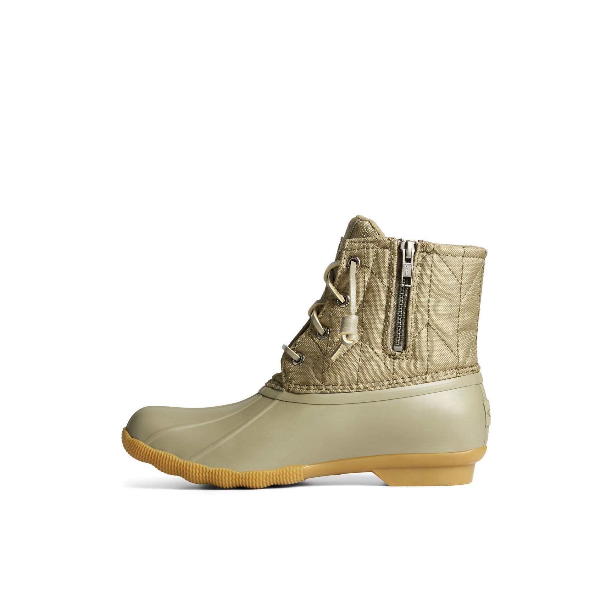Side view of Green SeaCycled™ Saltwater™ Nylon Duck Boot Duck Boots