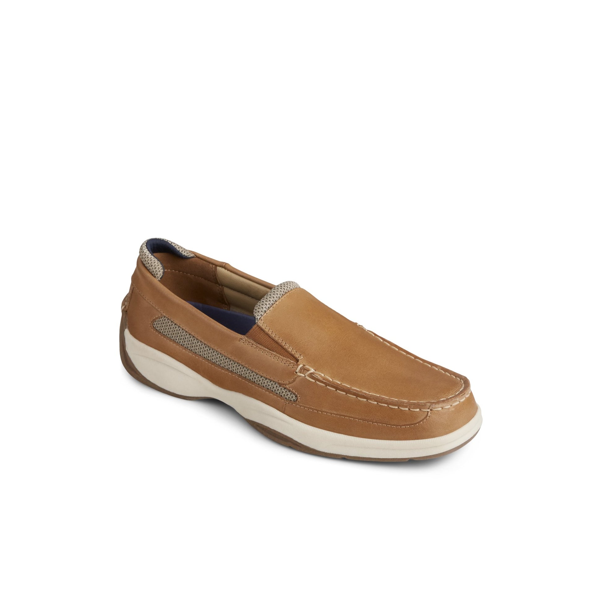 Three-quarter angle of White Intrepid Loafer Casual Loafers's front side