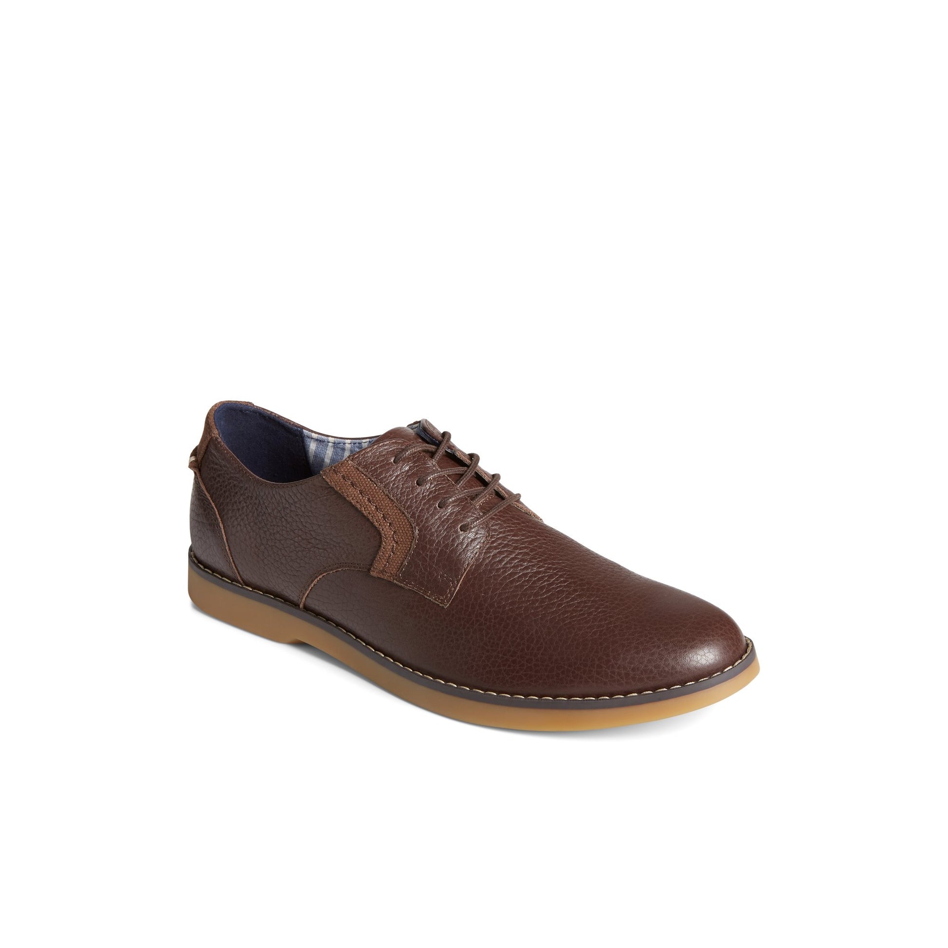 Three-quarter angle of Brown Newman Oxford Dress Shoe Oxford Dress Shoes's front side