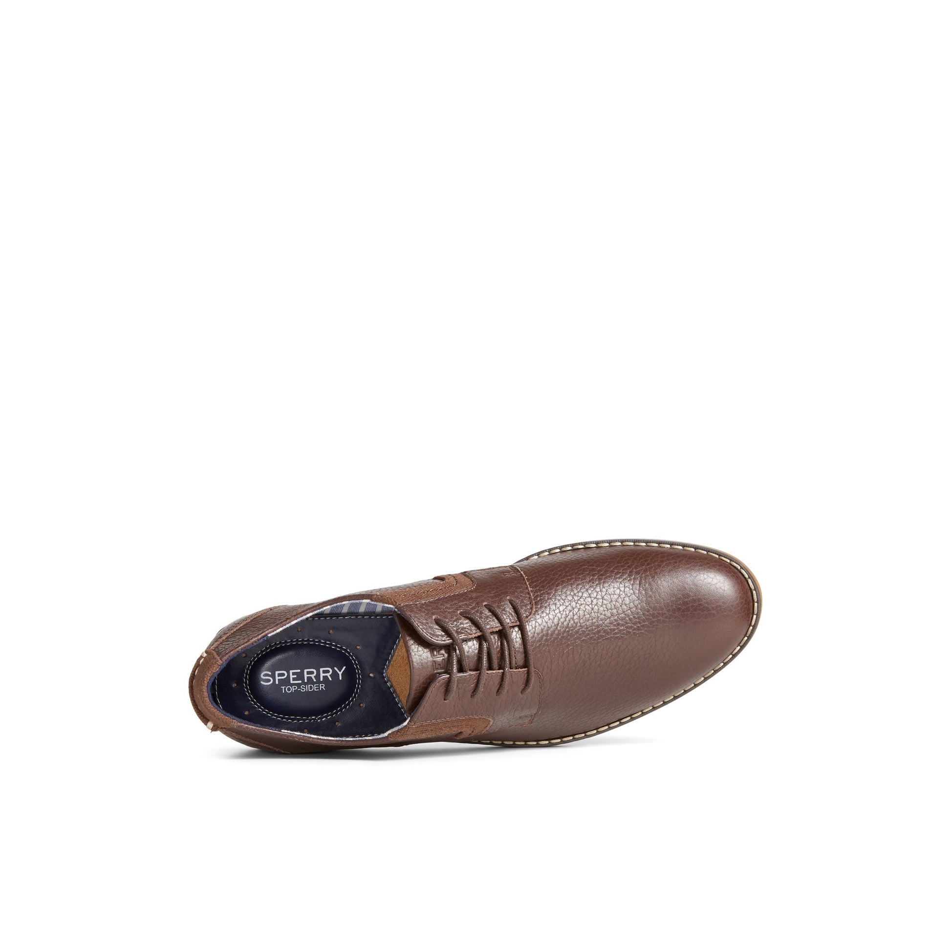 Top-down view of the Brown Newman Oxford Dress Shoe Oxford Dress Shoes