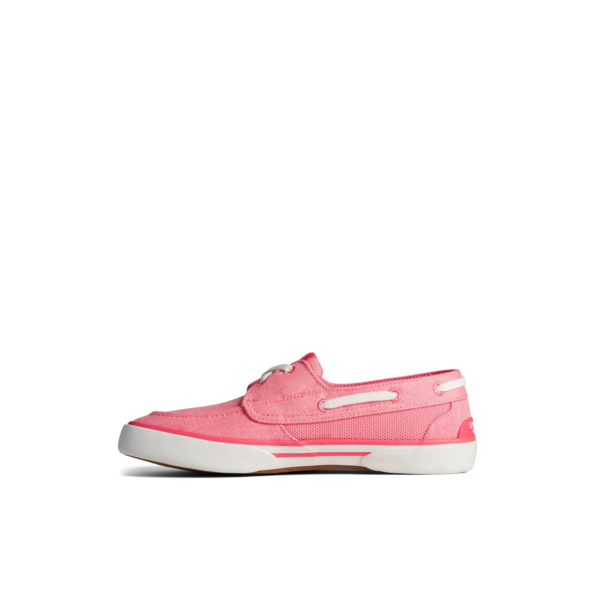 Side view of Medium Red Pierwave Boat Sneaker Boat Shoes