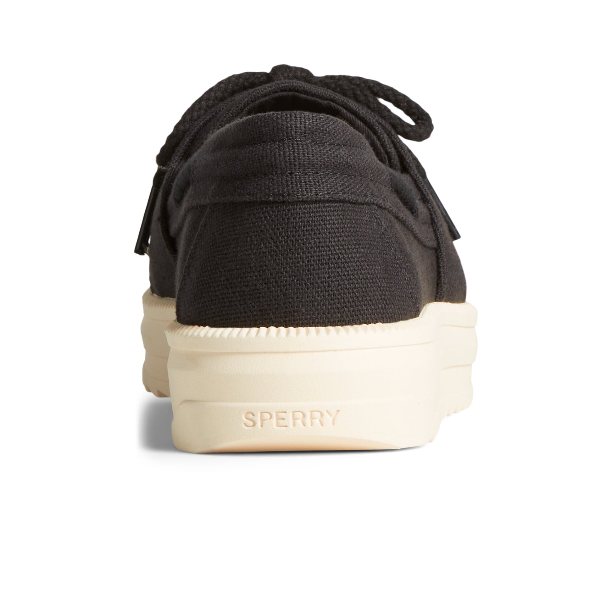 Close-up of the Black Cruise Plushwave Sneaker