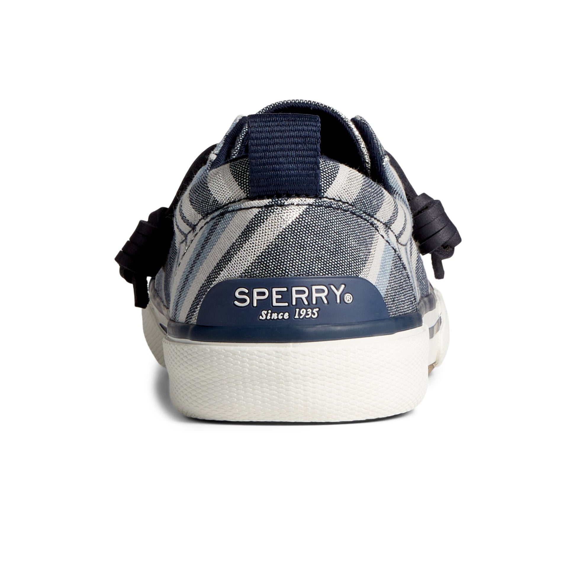 Close-up of the Navy Pier Wave Lace to Toe Sneaker