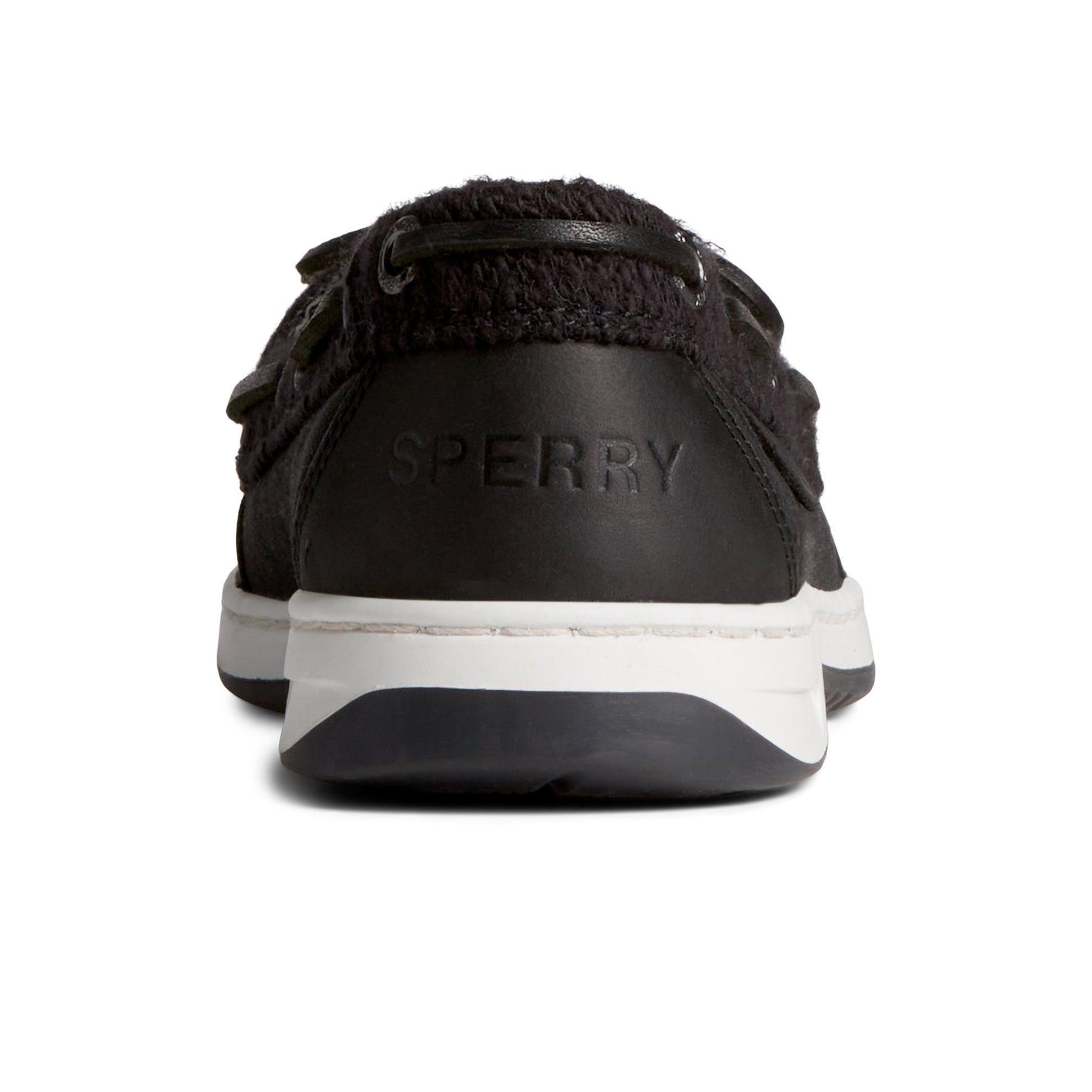 Close-up of the Black Angelfish Boat Shoe Boat Shoes