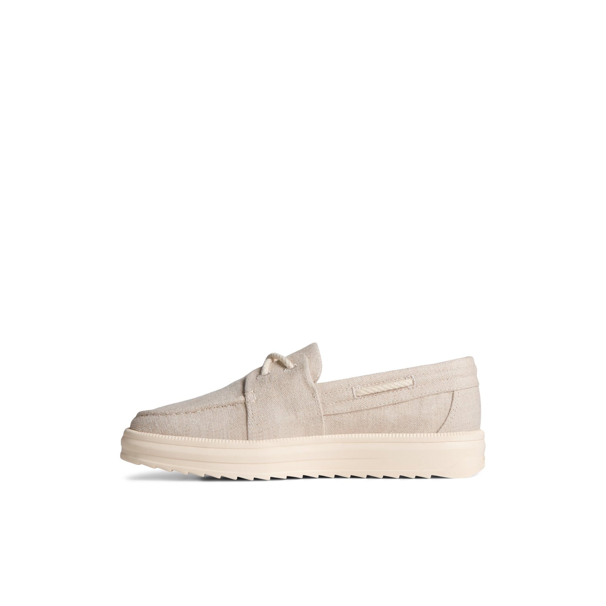 Side view of Natural Cruise Plushwave Sneaker Boat Shoes